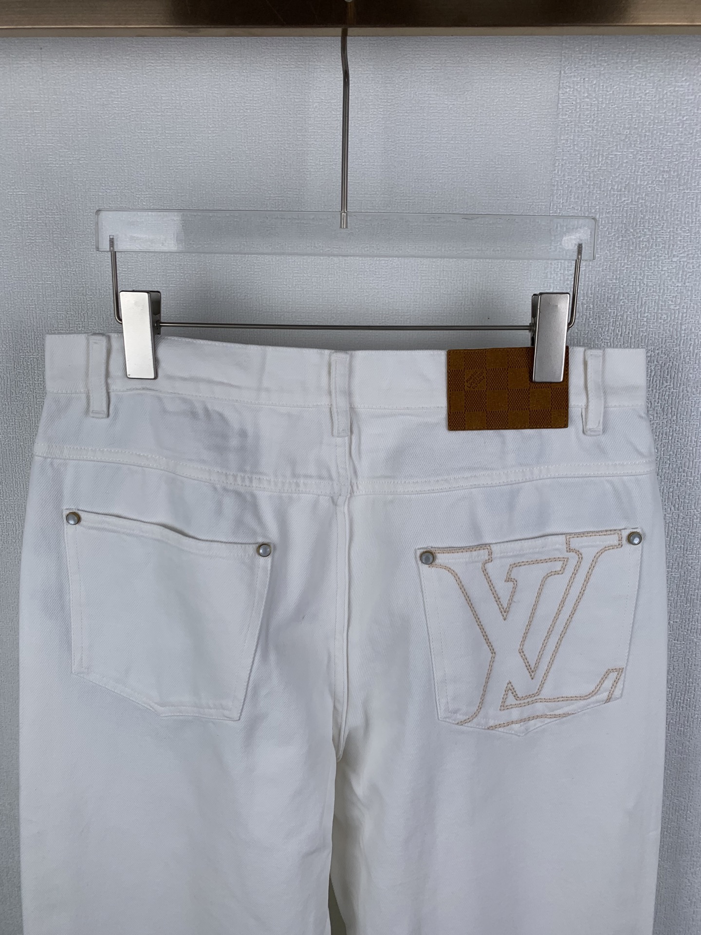 Louis Vuitton LOUIS VUITTON 路易 LV 25SS刺绣直筒滑板牛仔裤