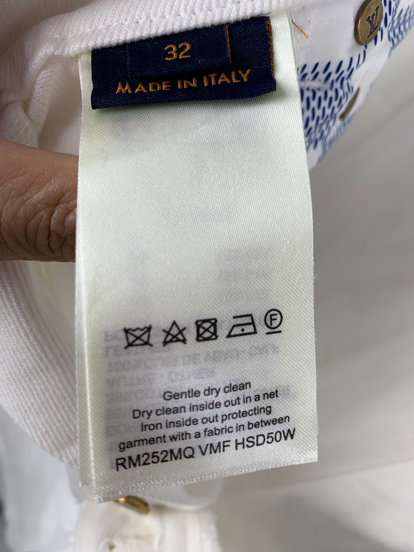 Louis Vuitton LOUIS VUITTON 路易 LV 25SS刺绣直筒滑板牛仔裤