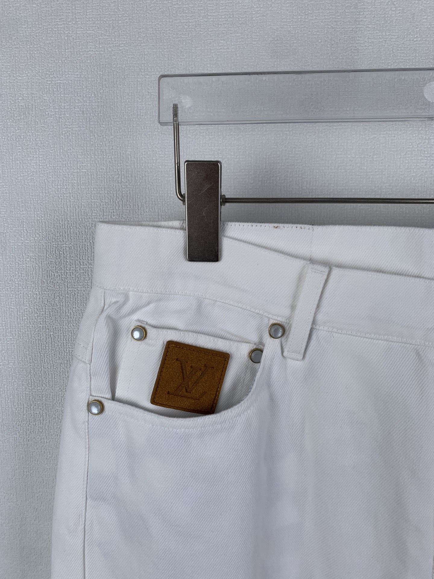 Louis Vuitton LOUIS VUITTON 路易 LV 25SS刺绣直筒滑板牛仔裤