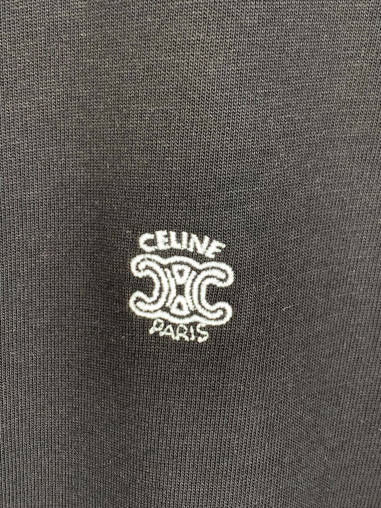 Celine Celine赛琳/饰刺绣凯旋门标志长袖T恤