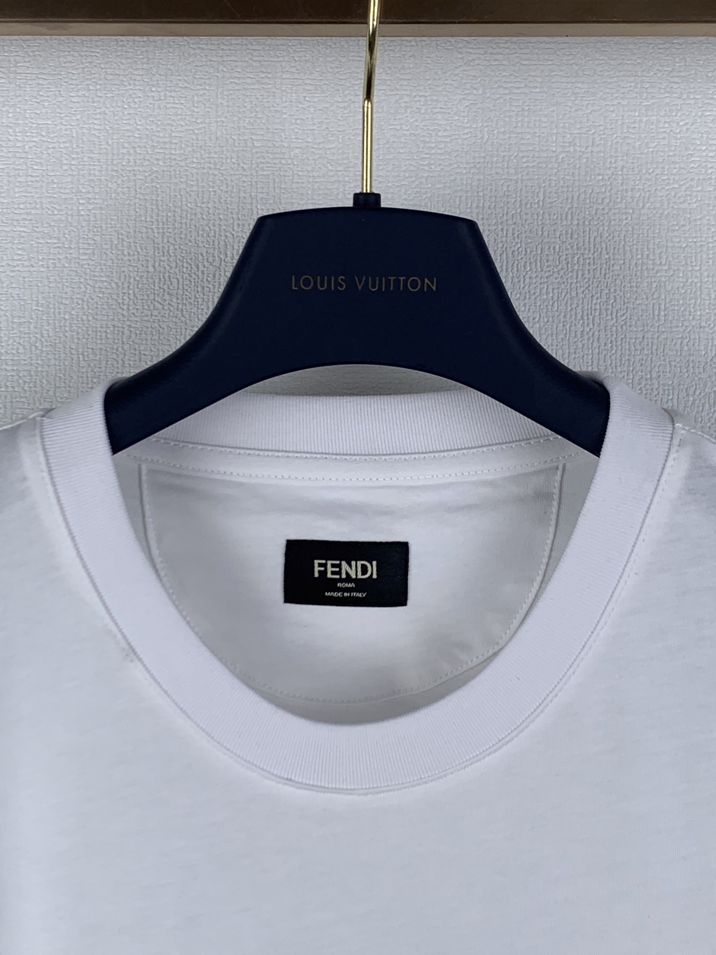 Fendi FENDI /芬迪刺绣烫图标识短袖T恤