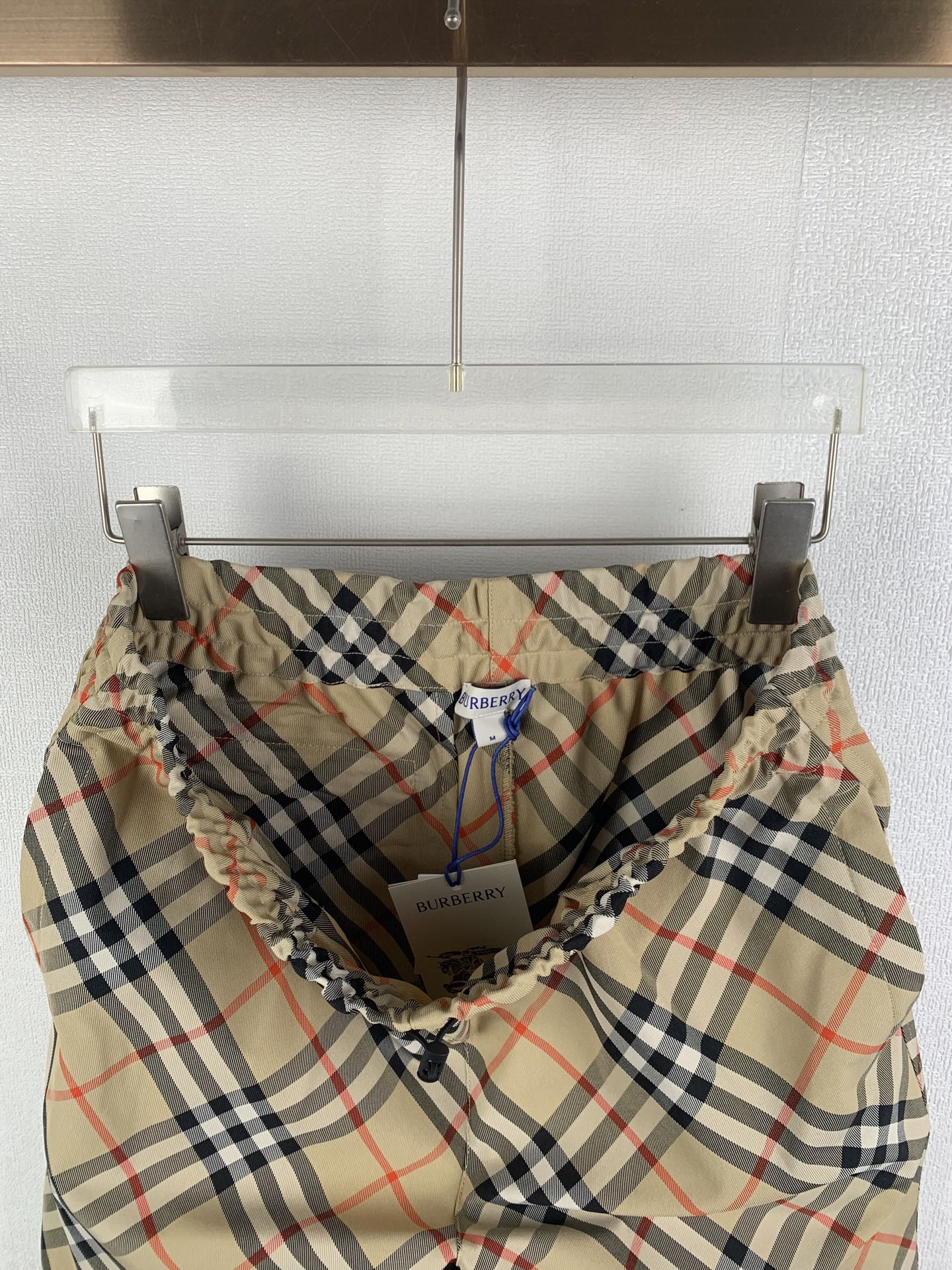 Burberry Burberry巴宝莉斜纹格战马绣花短裤