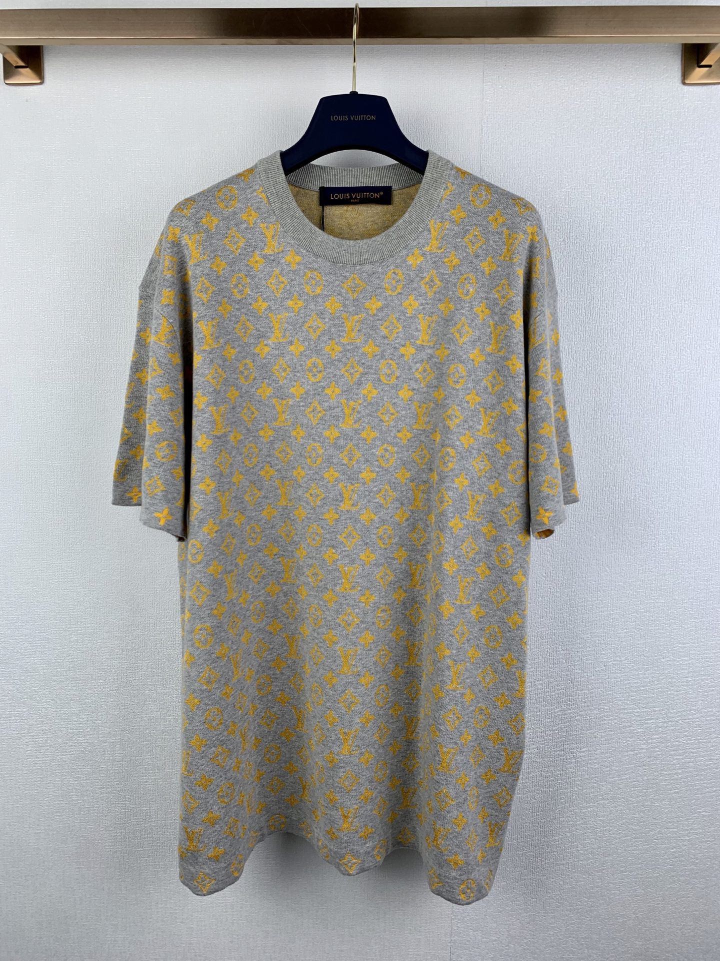 Louis Vuitton LouisVuitton LV/路易威登 提花针织短袖