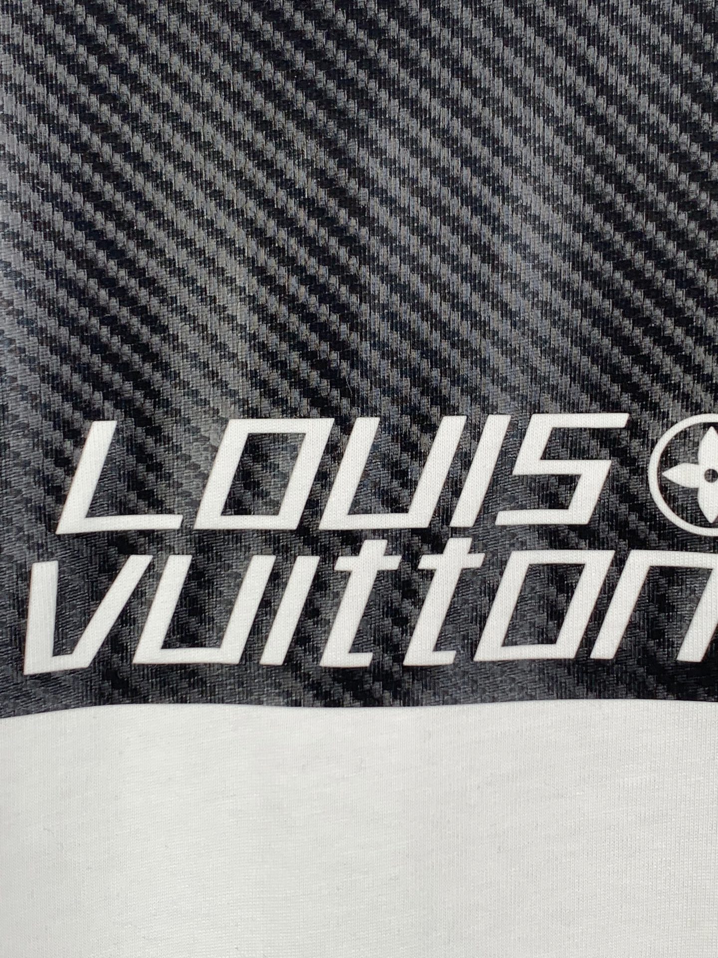 Louis Vuitton LOUIS VUITTON 路易 LV 碳纤维烫图短袖T恤