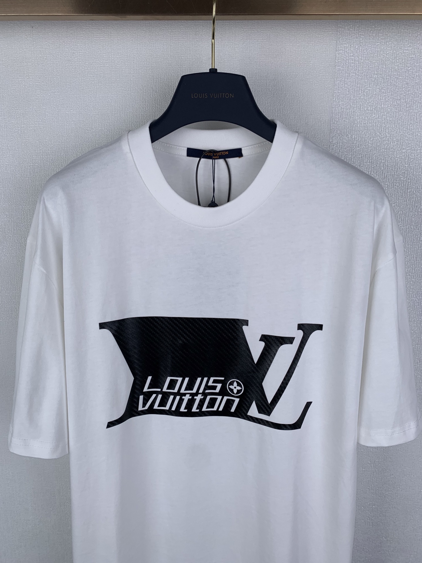 Louis Vuitton LOUIS VUITTON 路易 LV 碳纤维烫图短袖T恤