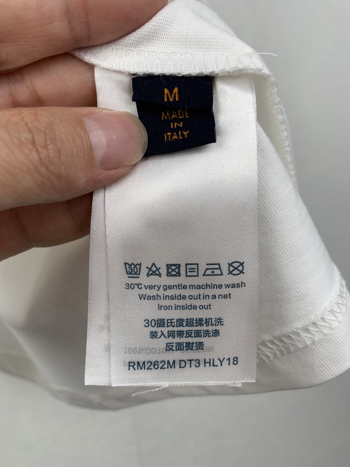 Louis Vuitton LOUIS VUITTON 路易 LV 碳纤维烫图短袖T恤