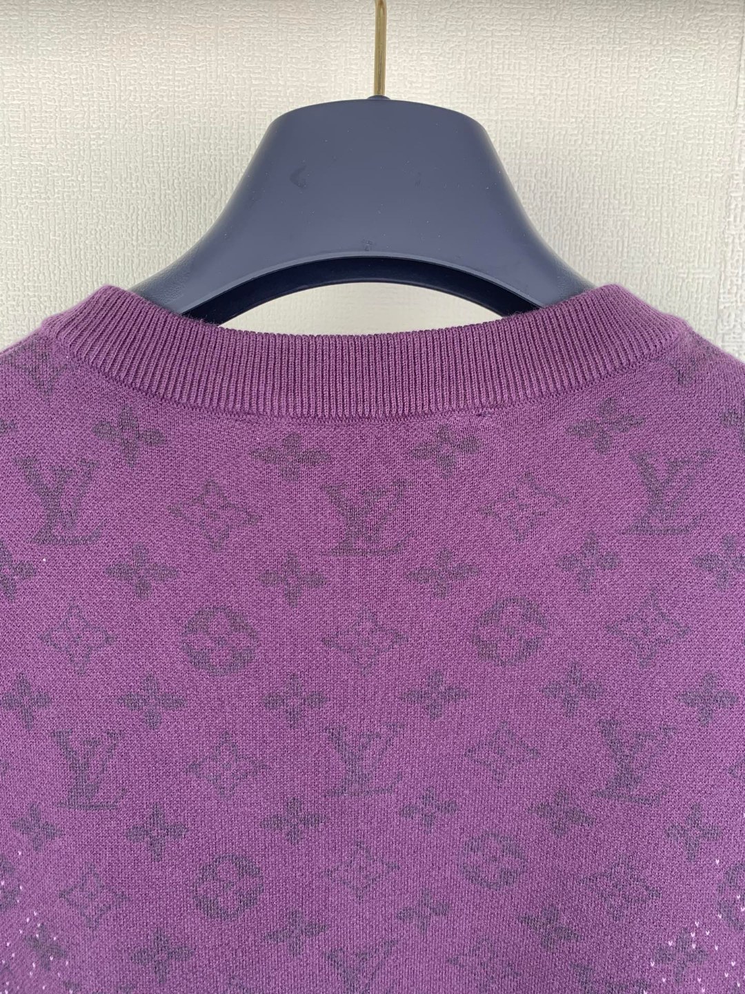 Louis Vuitton LOUIS VUITTON 路易 Lv 26ss老花字母提花渐变针织衫短袖T恤