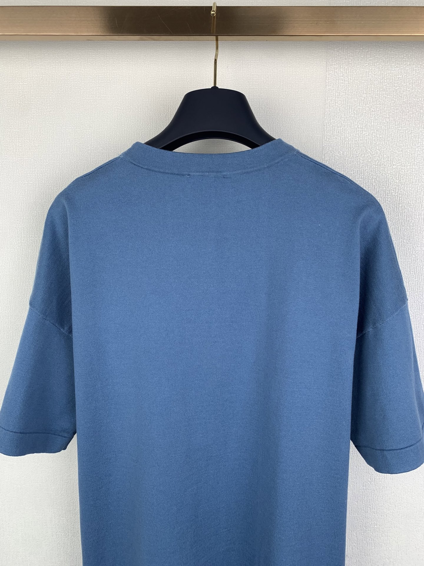 Dior Dior/迪奥 26SS 蓝色棉质针织字母Logo短袖T恤