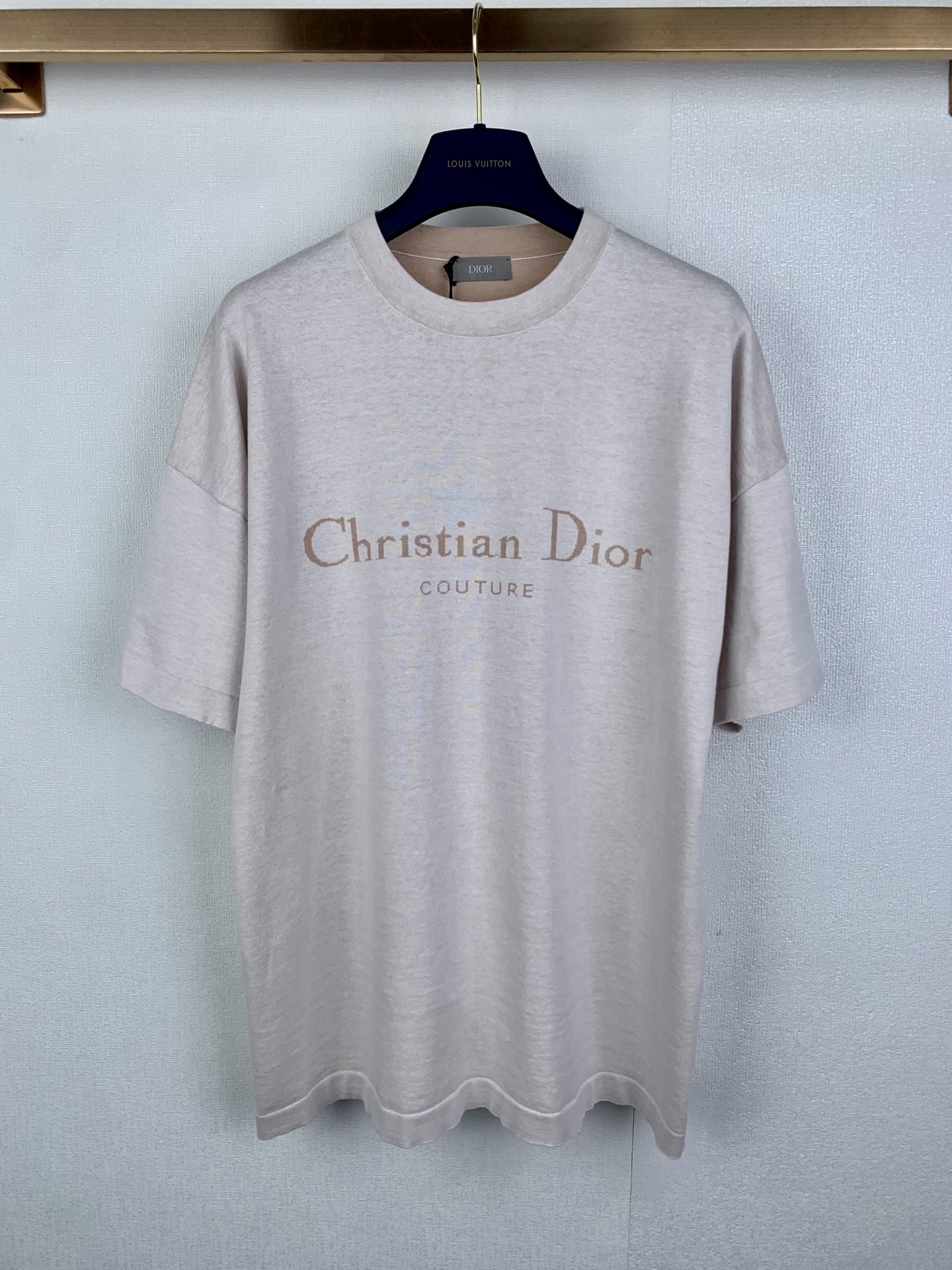Dior Dior/迪奥 26SS 蓝色棉质针织字母Logo短袖T恤