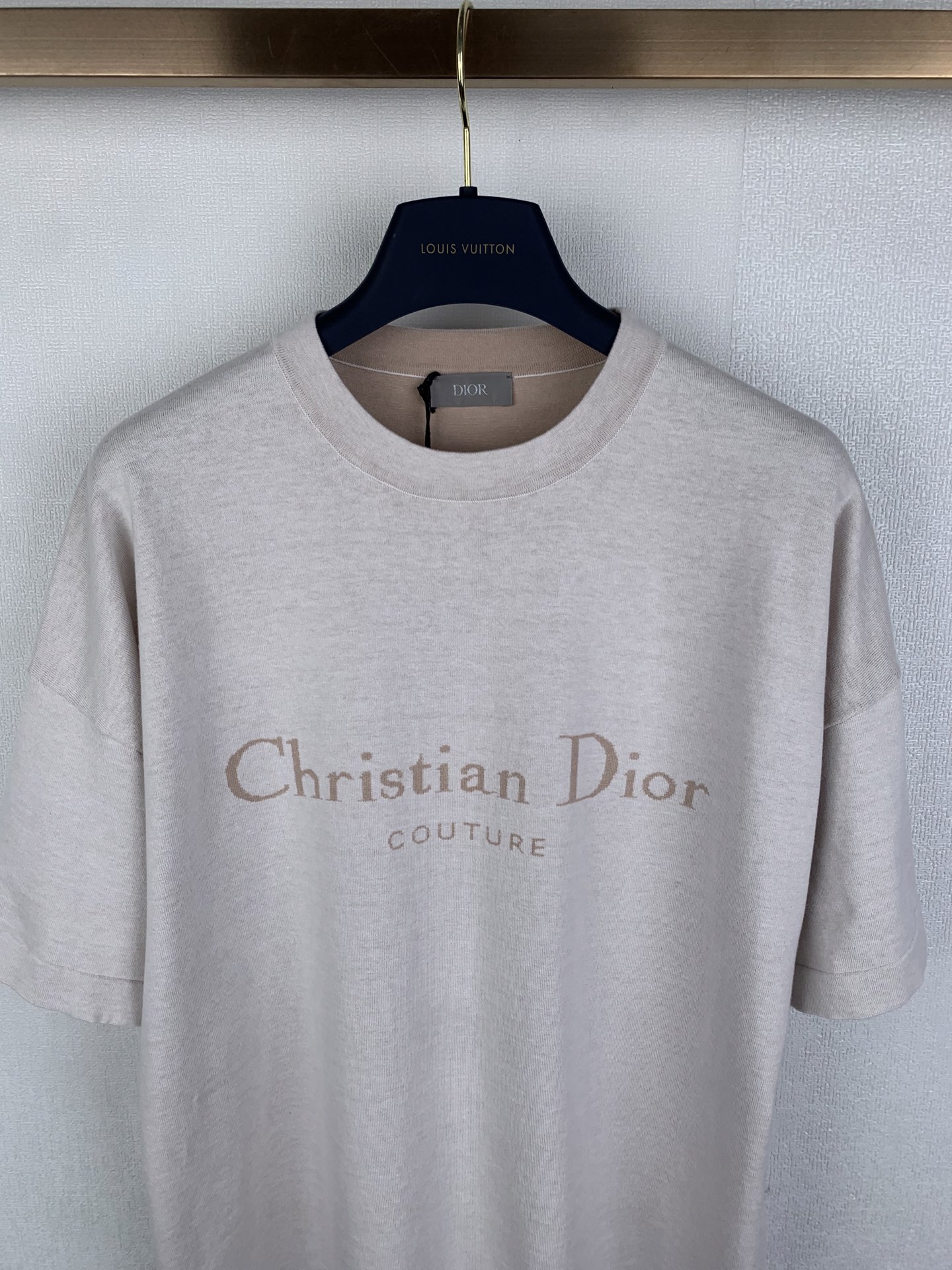 Dior Dior/迪奥 26SS 蓝色棉质针织字母Logo短袖T恤