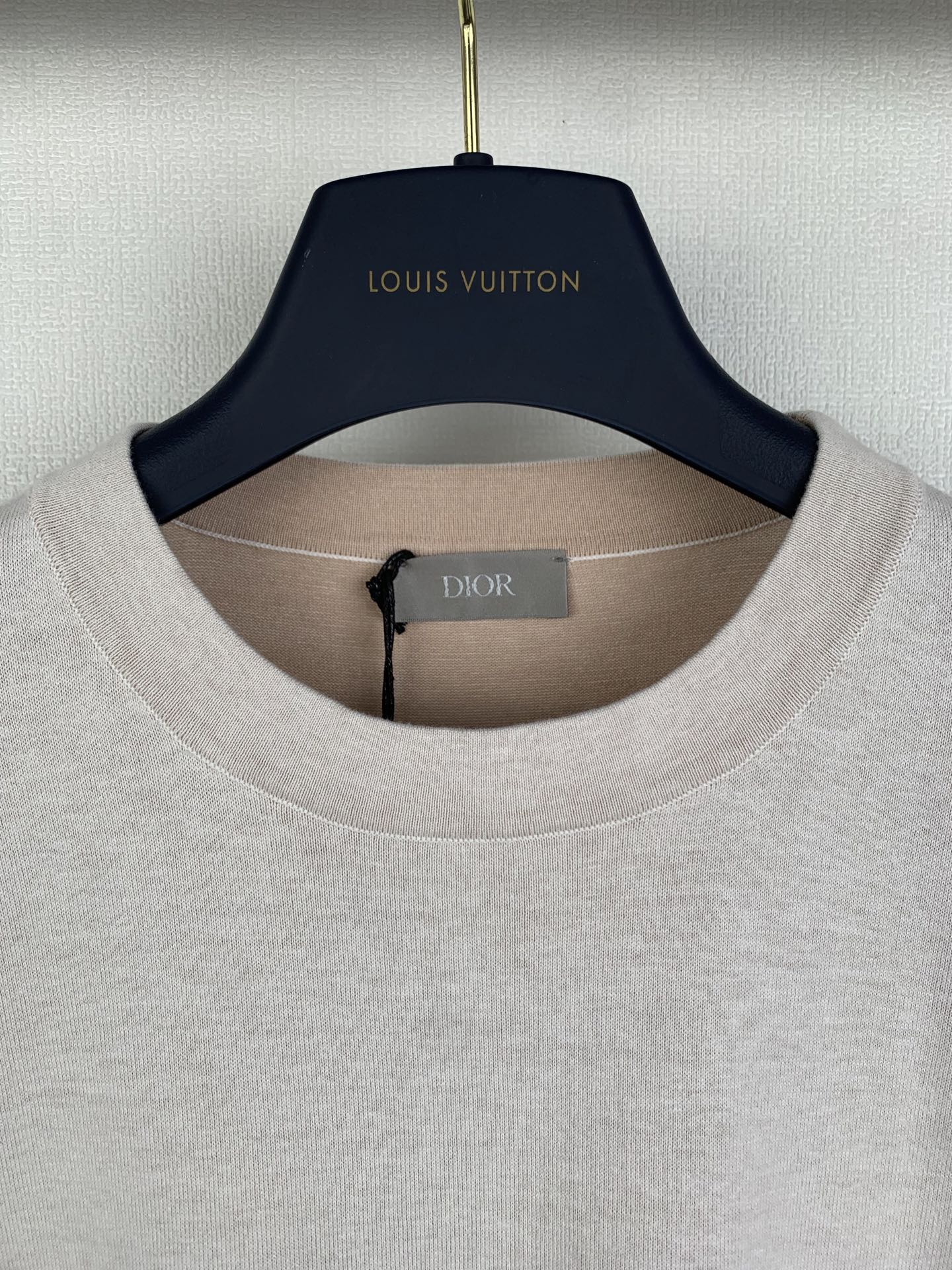 Dior Dior/迪奥 26SS 蓝色棉质针织字母Logo短袖T恤