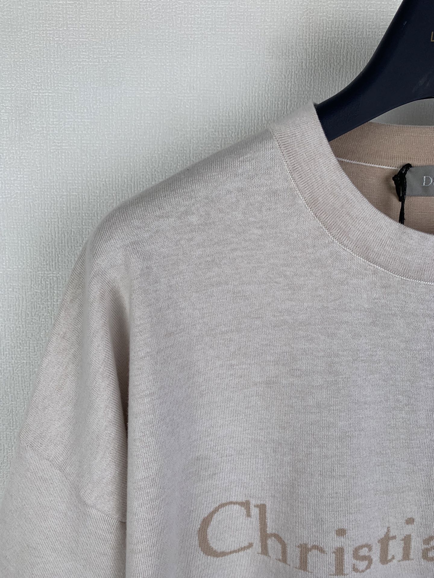 Dior Dior/迪奥 26SS 蓝色棉质针织字母Logo短袖T恤