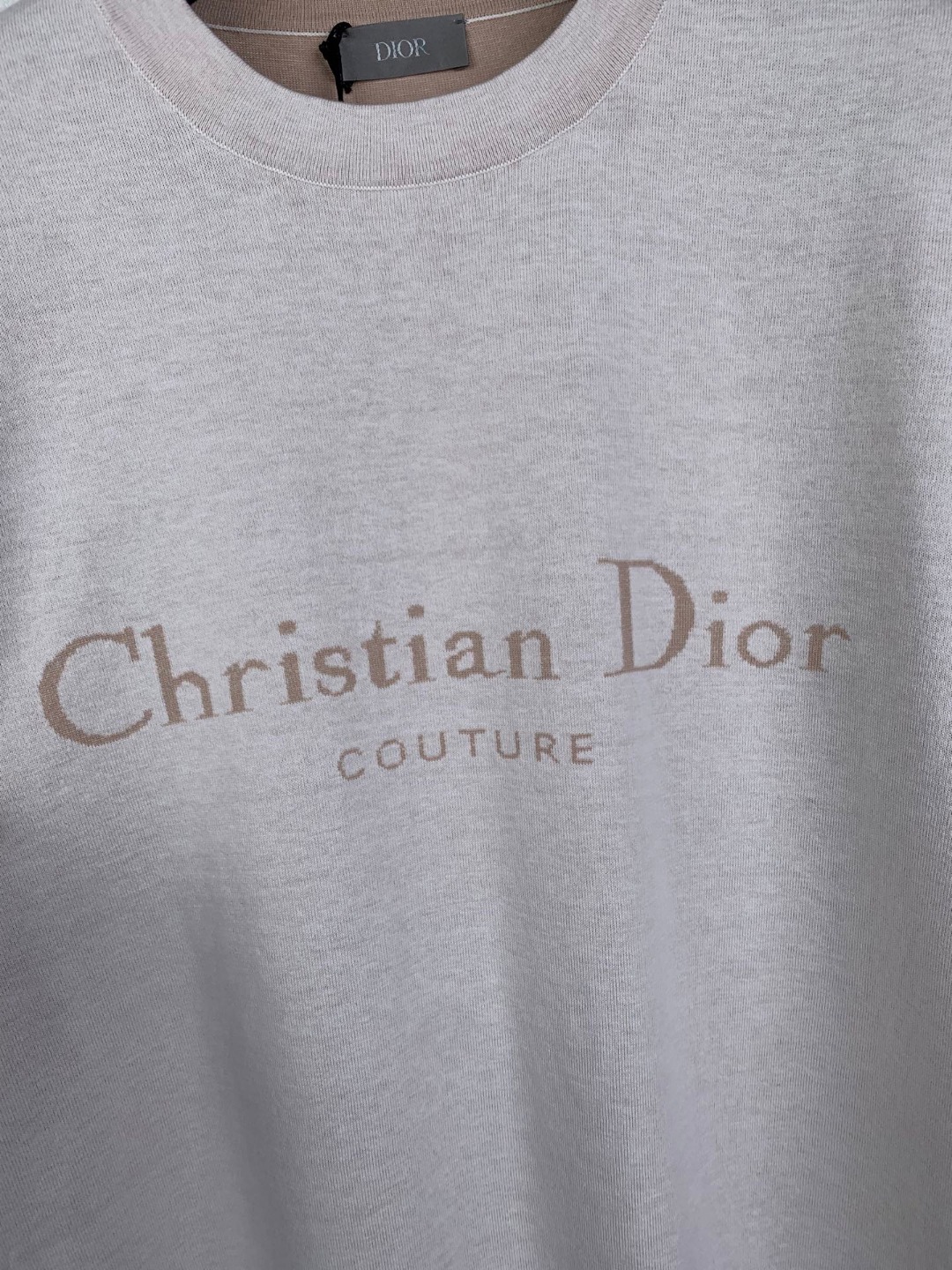 Dior Dior/迪奥 26SS 蓝色棉质针织字母Logo短袖T恤