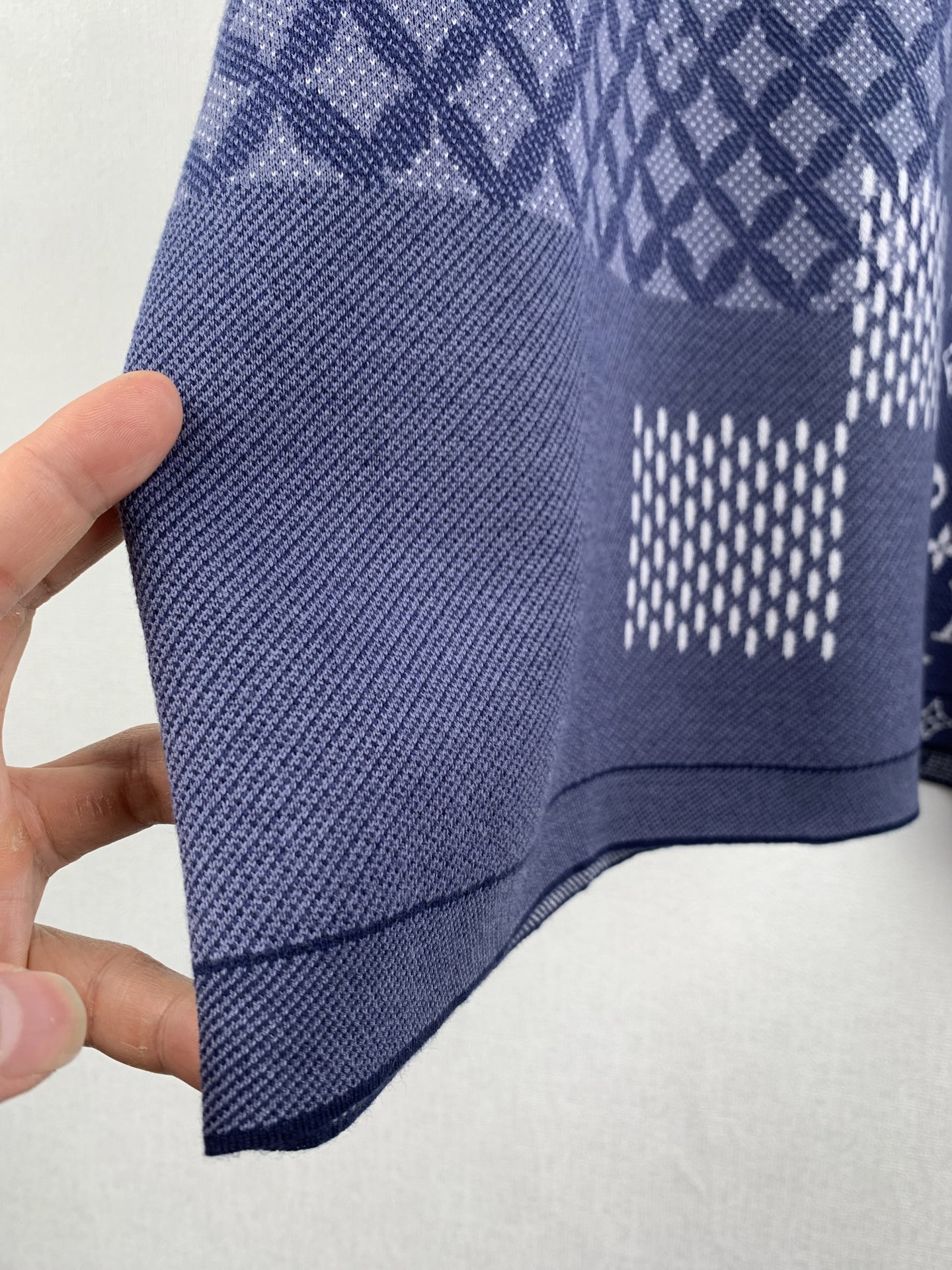 Louis Vuitton LouisVuitton 路易 lv*Nigo合作系列棋盘格针织短袖