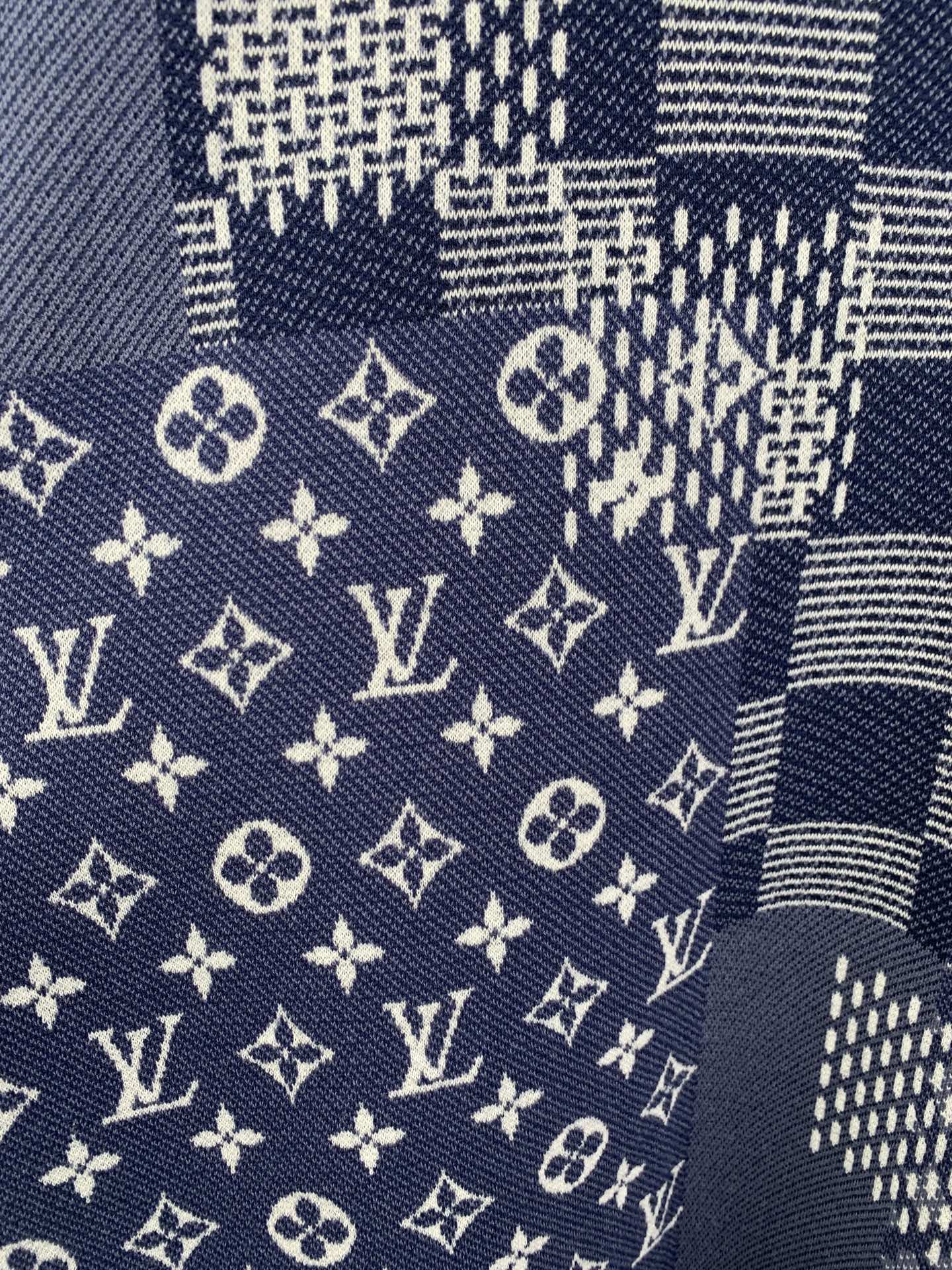 Louis Vuitton LouisVuitton 路易 lv*Nigo合作系列棋盘格针织短袖