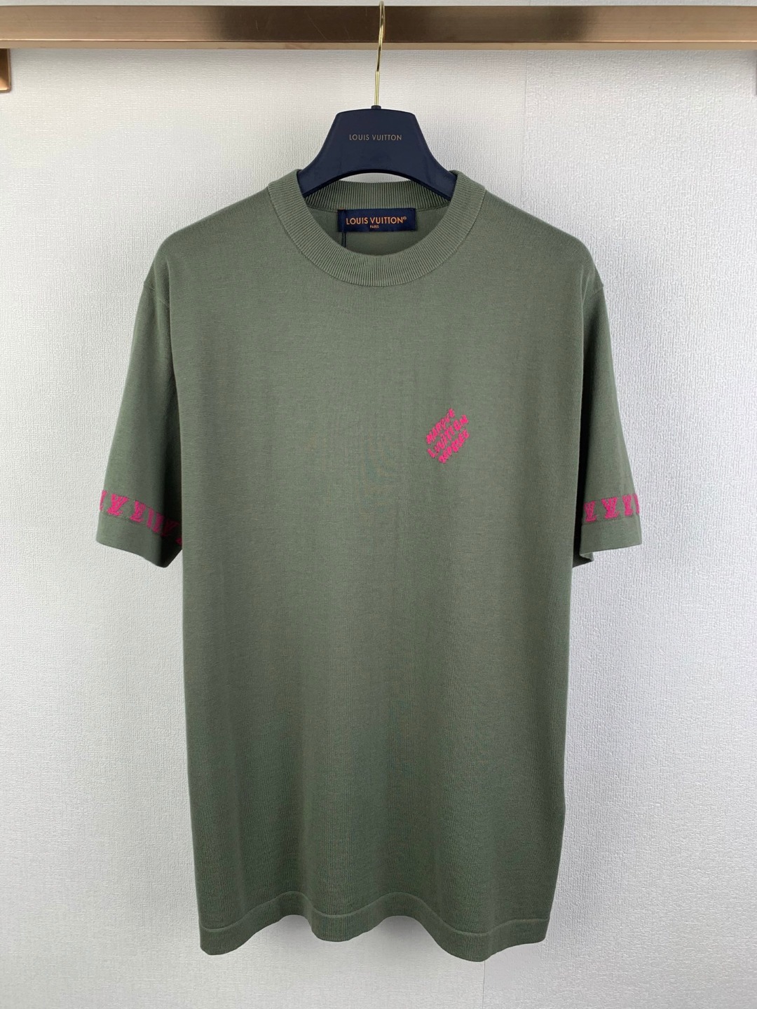Louis Vuitton Louis Vuitton/路易LV 袖口老花提花针织短袖