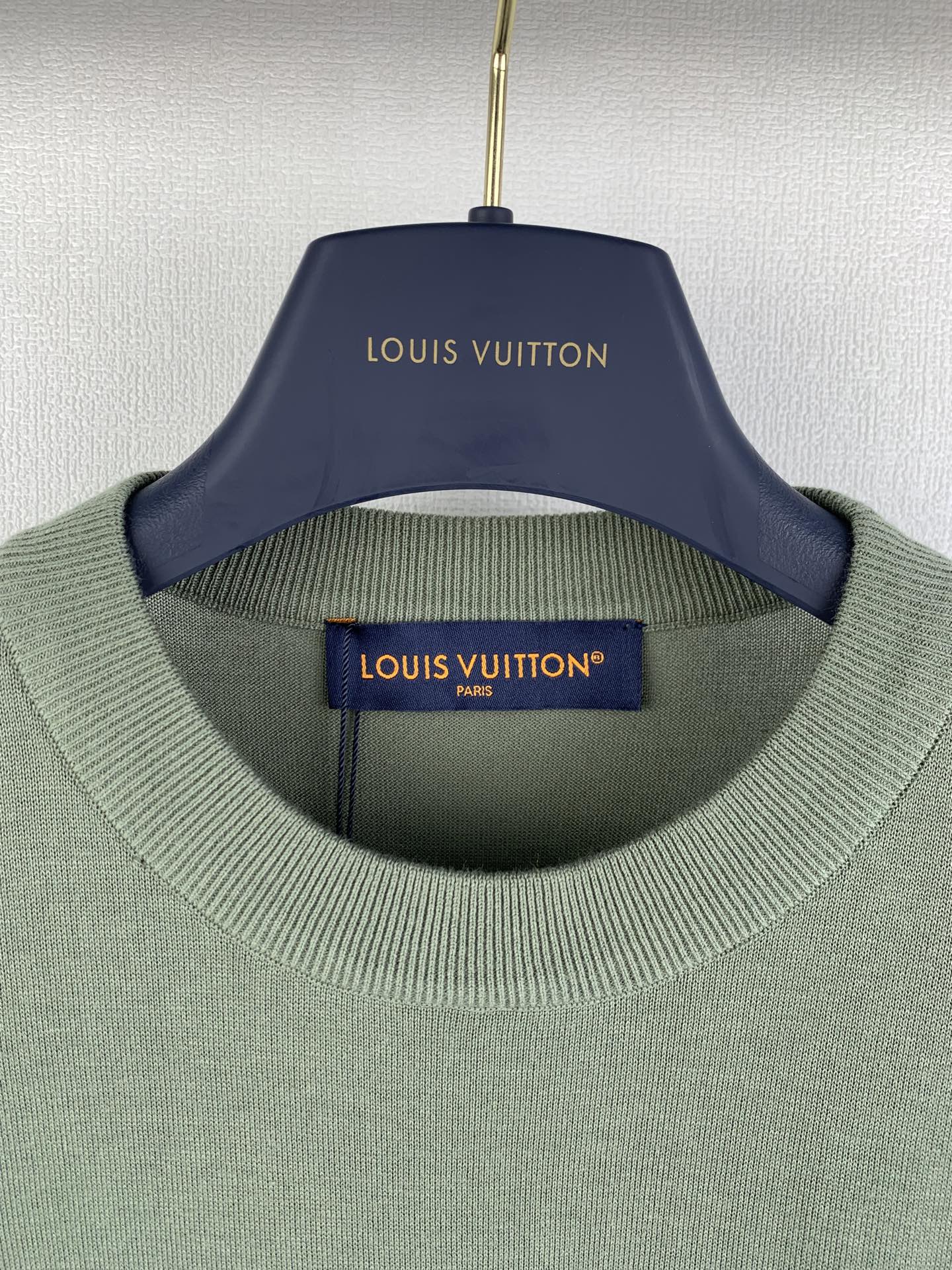Louis Vuitton Louis Vuitton/路易LV 袖口老花提花针织短袖