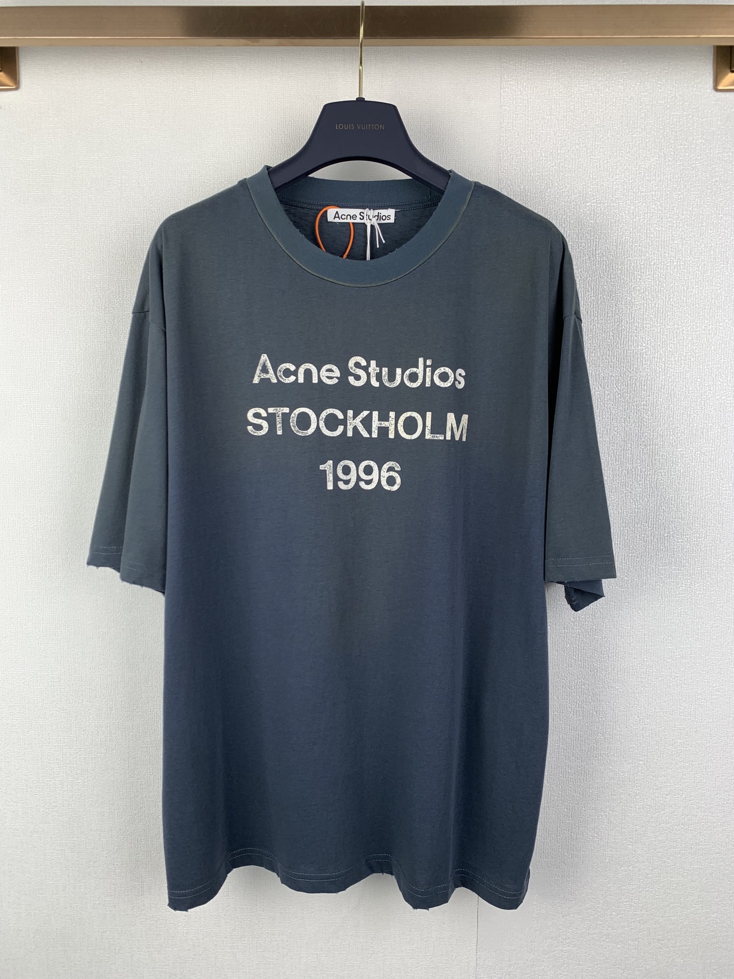 Acne Studios ACNE Studios 喷绘做旧徽标短袖T恤