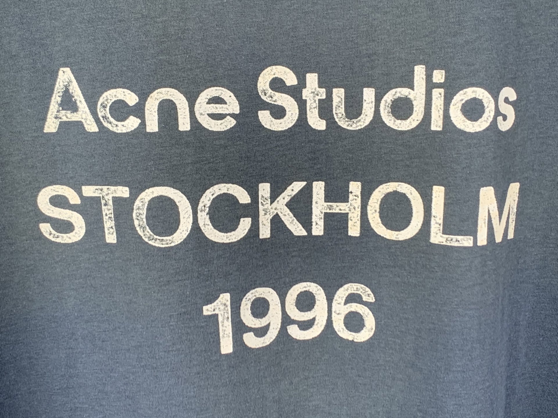 Acne Studios ACNE Studios 喷绘做旧徽标短袖T恤