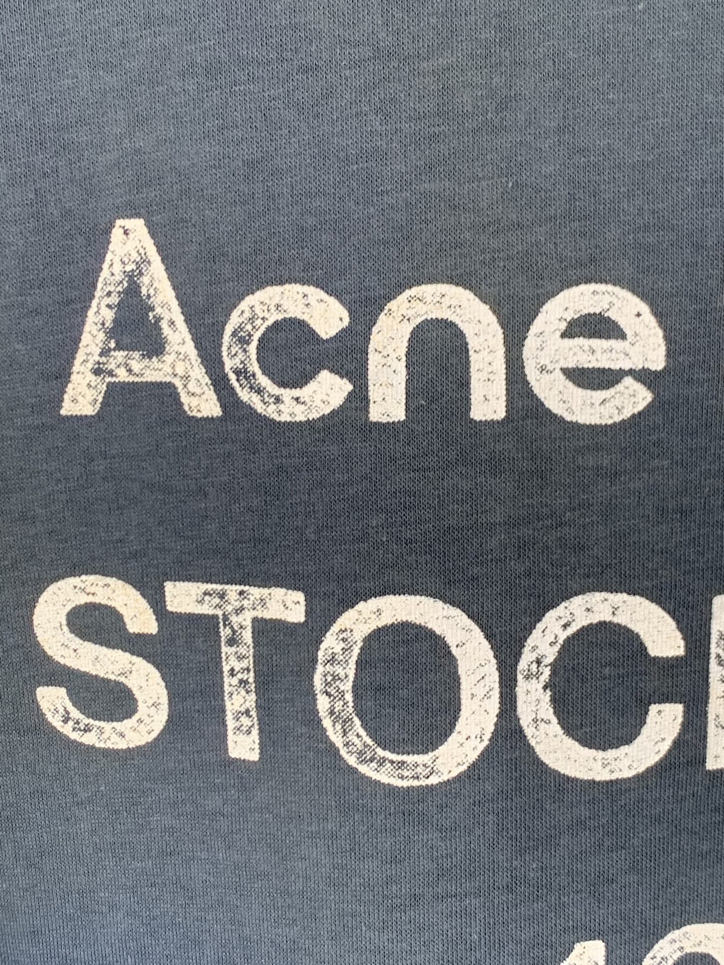 Acne Studios ACNE Studios 喷绘做旧徽标短袖T恤