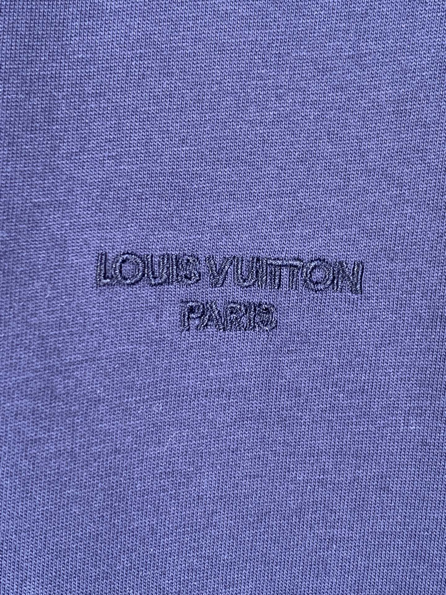 Louis Vuitton LOUIS VUITTON 路易 LV / 小蓝标刺绣标识短袖 T 恤