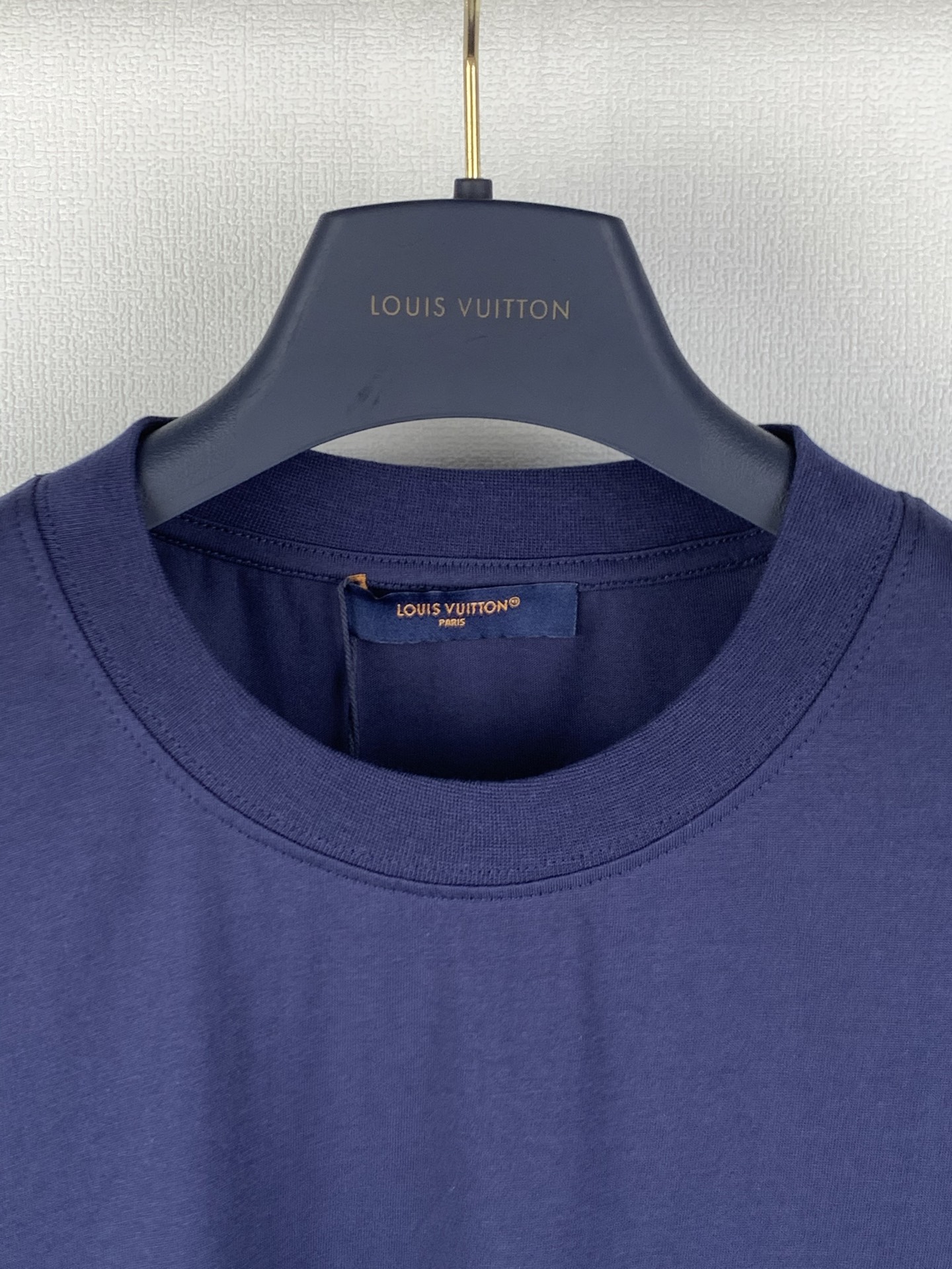 Louis Vuitton LOUIS VUITTON 路易 LV / 小蓝标刺绣标识短袖 T 恤
