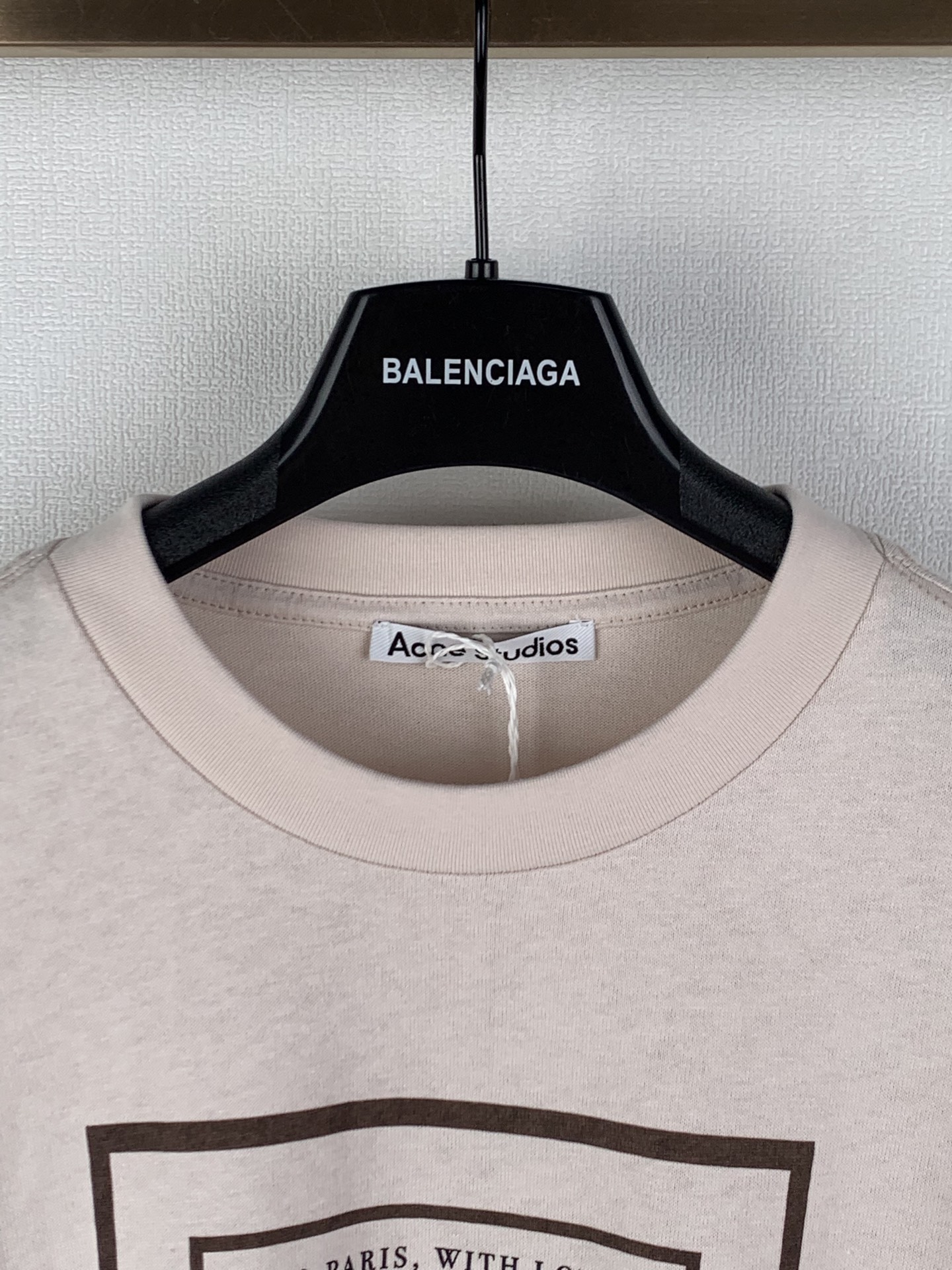 Acne Studios ACNE Studios/ 信封标识印花假两件图案 T 恤