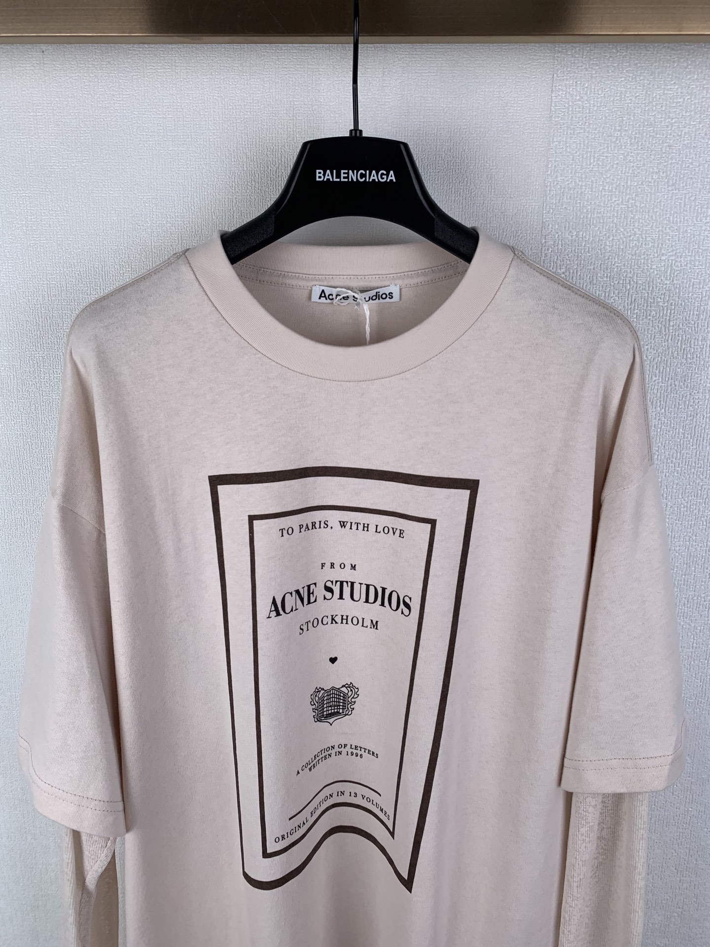Acne Studios ACNE Studios/ 信封标识印花假两件图案 T 恤