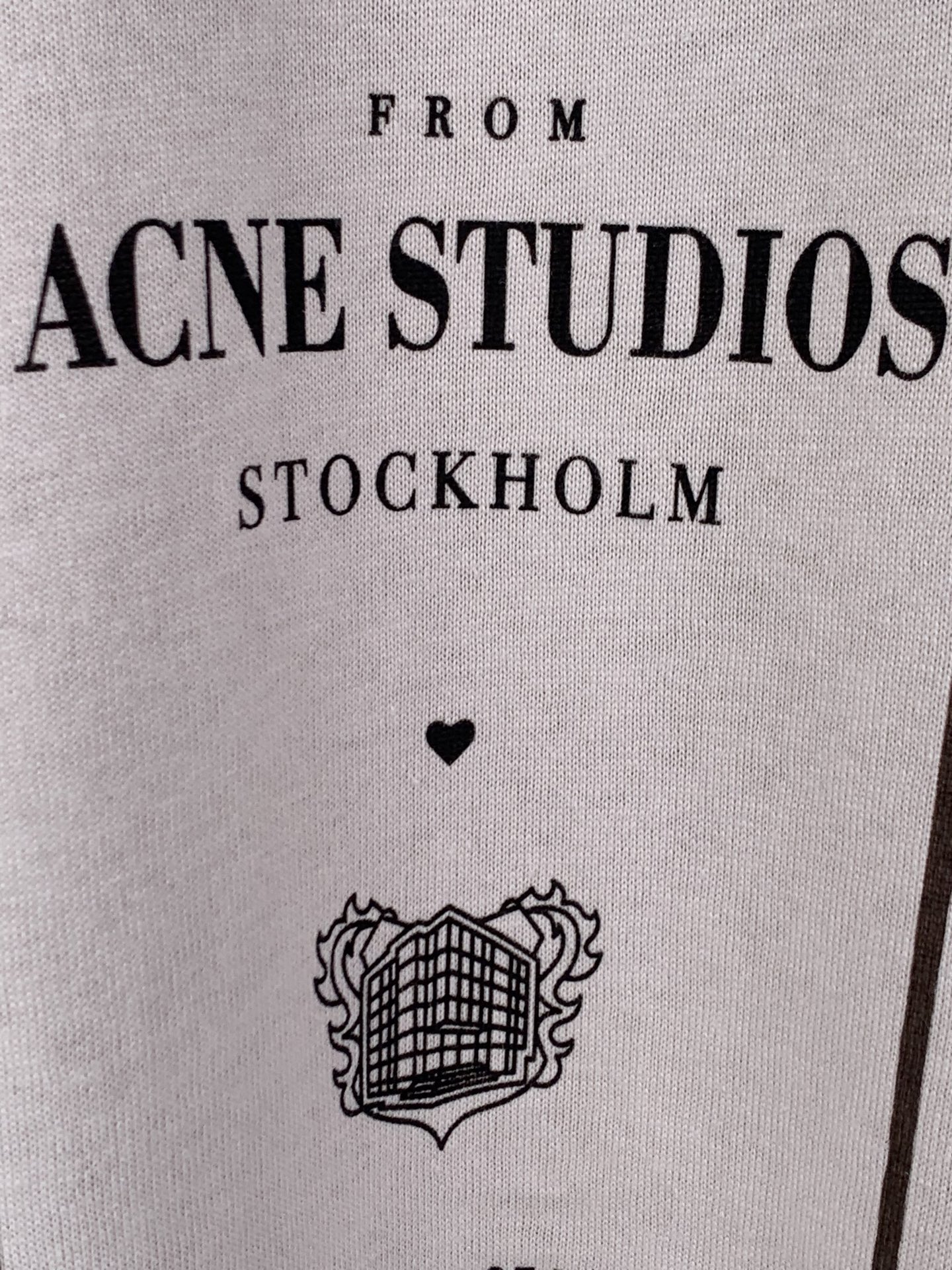 Acne Studios ACNE Studios/ 信封标识印花假两件图案 T 恤