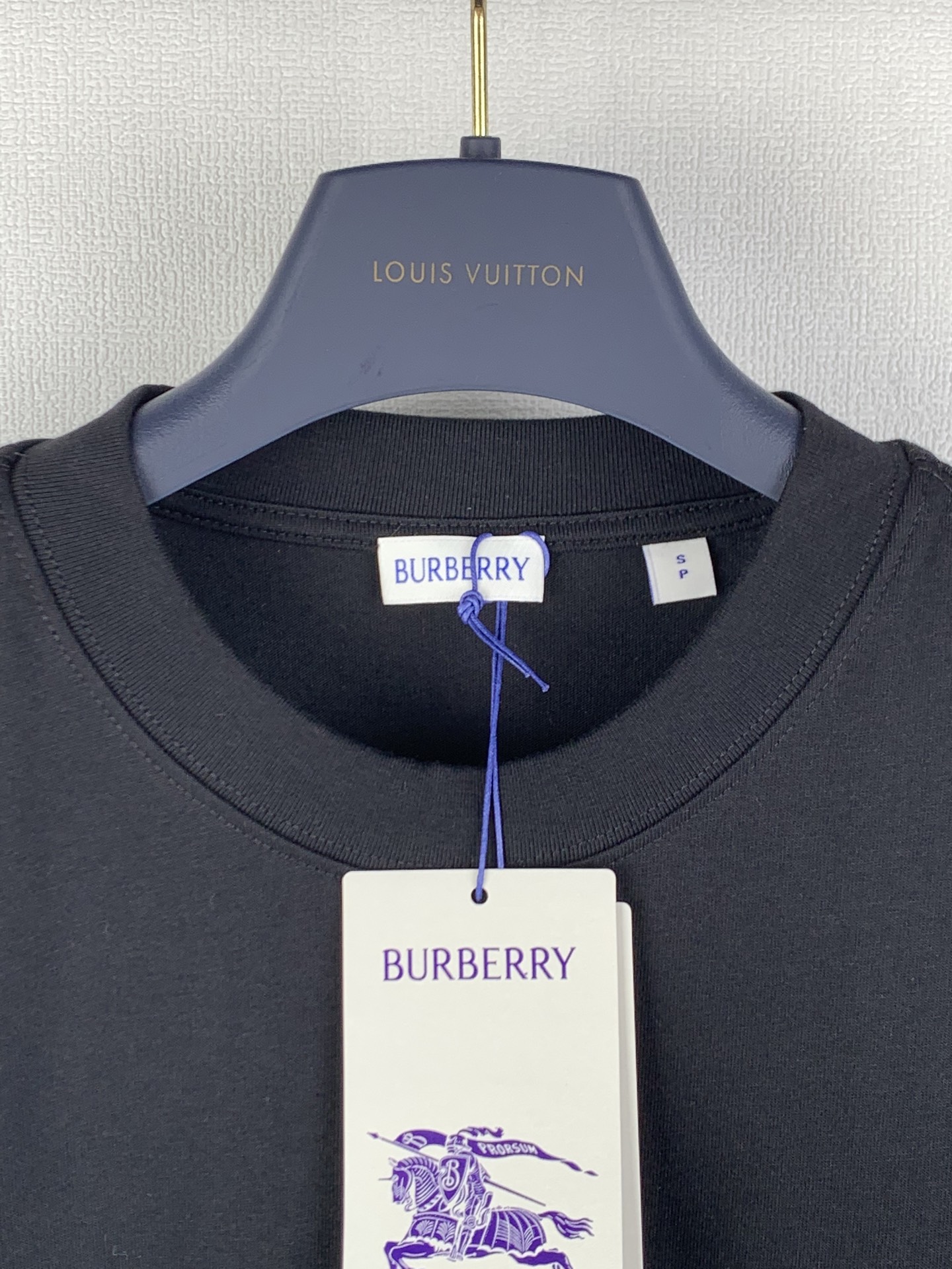 Burberry BURBERRY/巴宝莉 / 牙刷绣格纹徽标棉质短袖T恤
