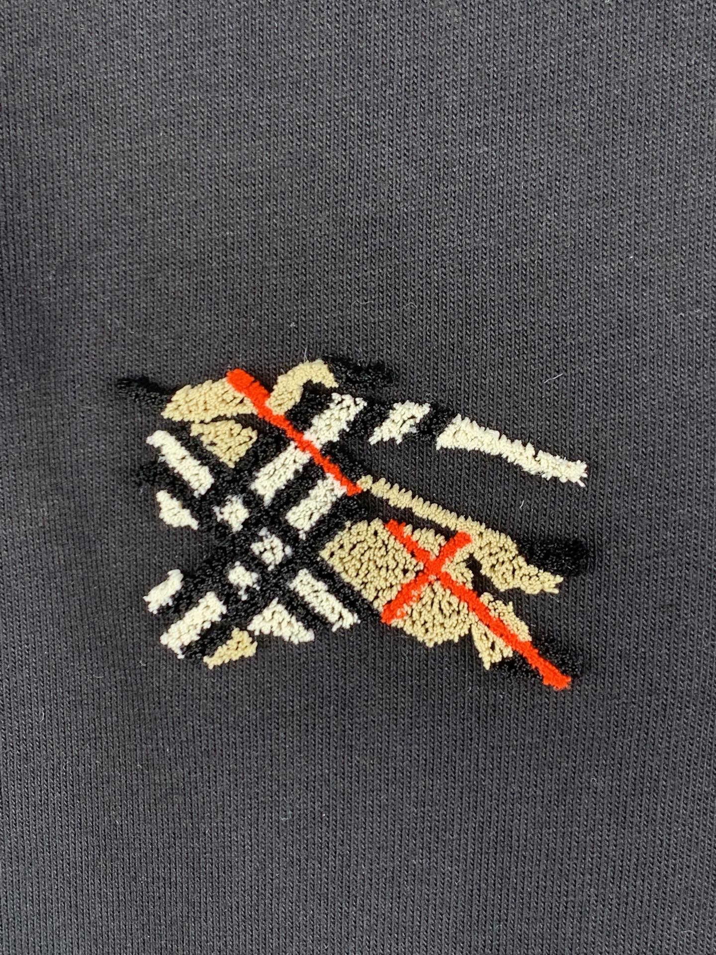 Burberry BURBERRY/巴宝莉 / 牙刷绣格纹徽标棉质短袖T恤