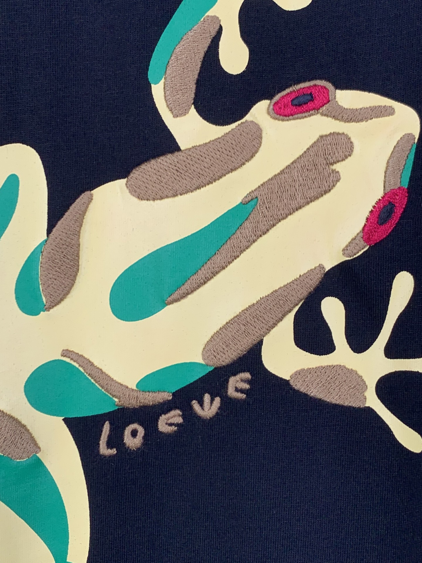 Loewe LOEWE/罗意威 青蛙印花刺绣标识短袖T恤