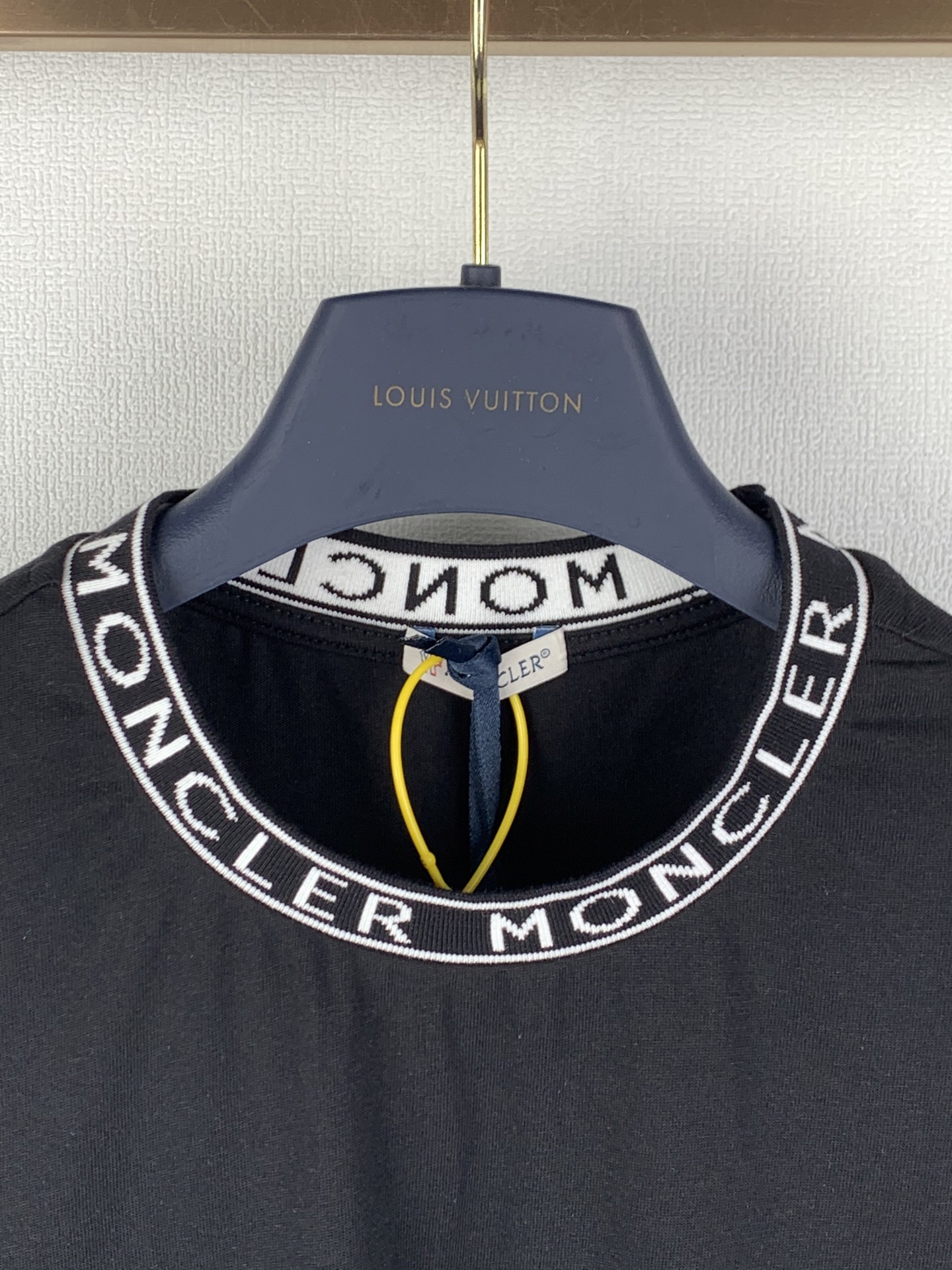 Moncler MONCLER/蒙口 徽标毛织领刺绣标识短袖T恤