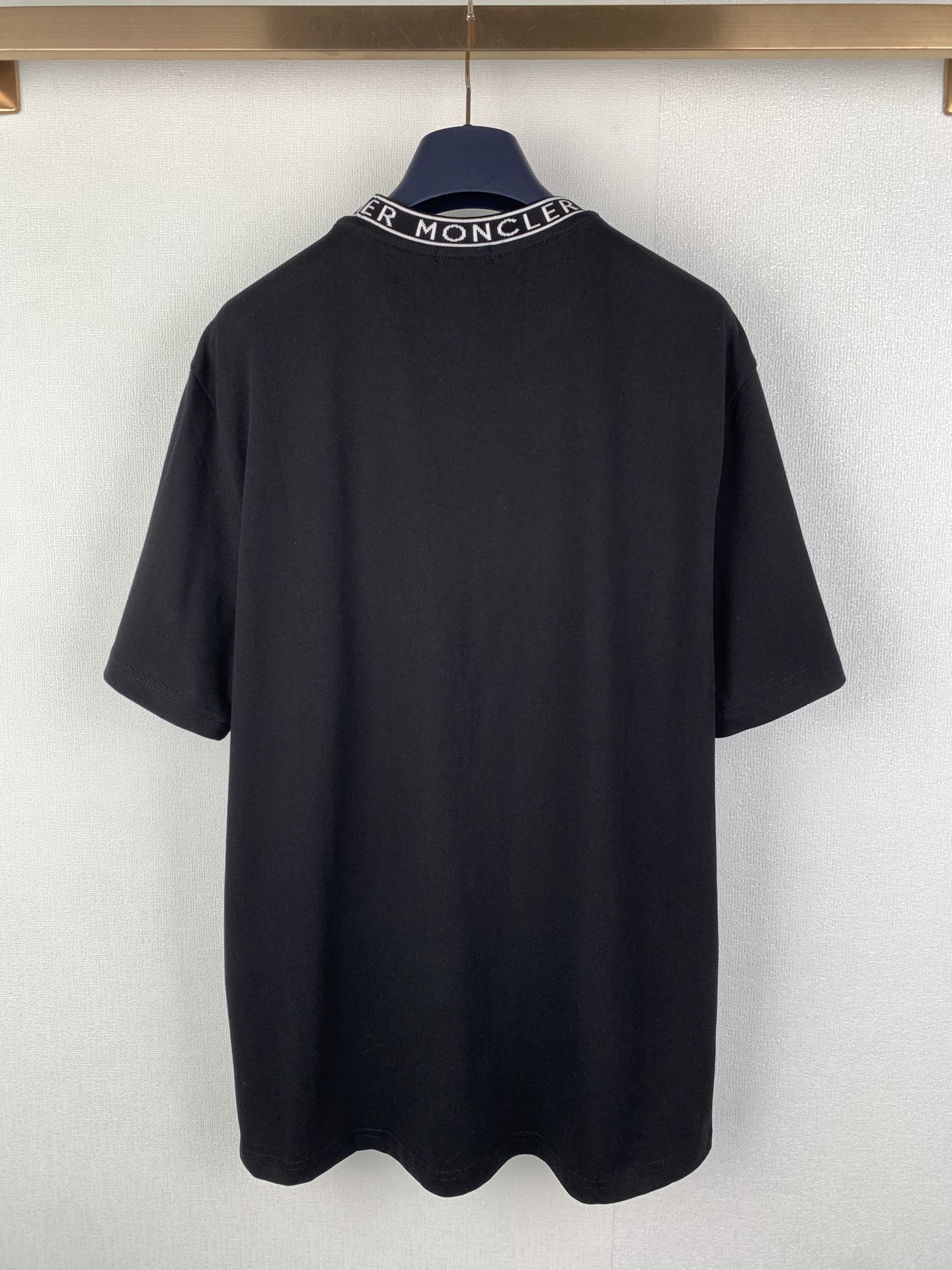Moncler MONCLER/蒙口 徽标毛织领刺绣标识短袖T恤