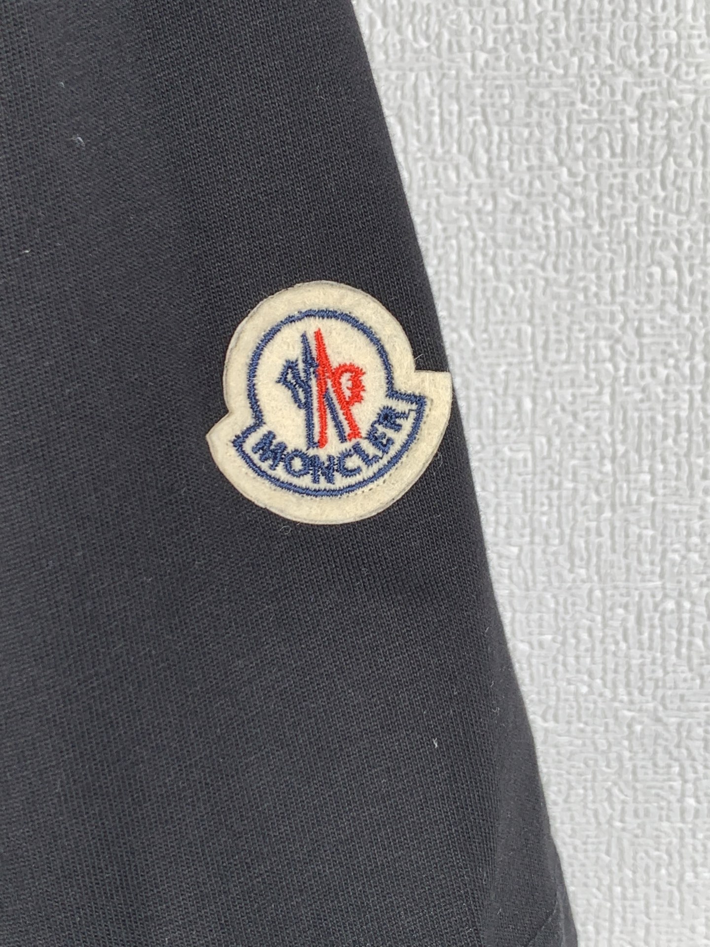 Moncler MONCLER/蒙口 徽标毛织领刺绣标识短袖T恤