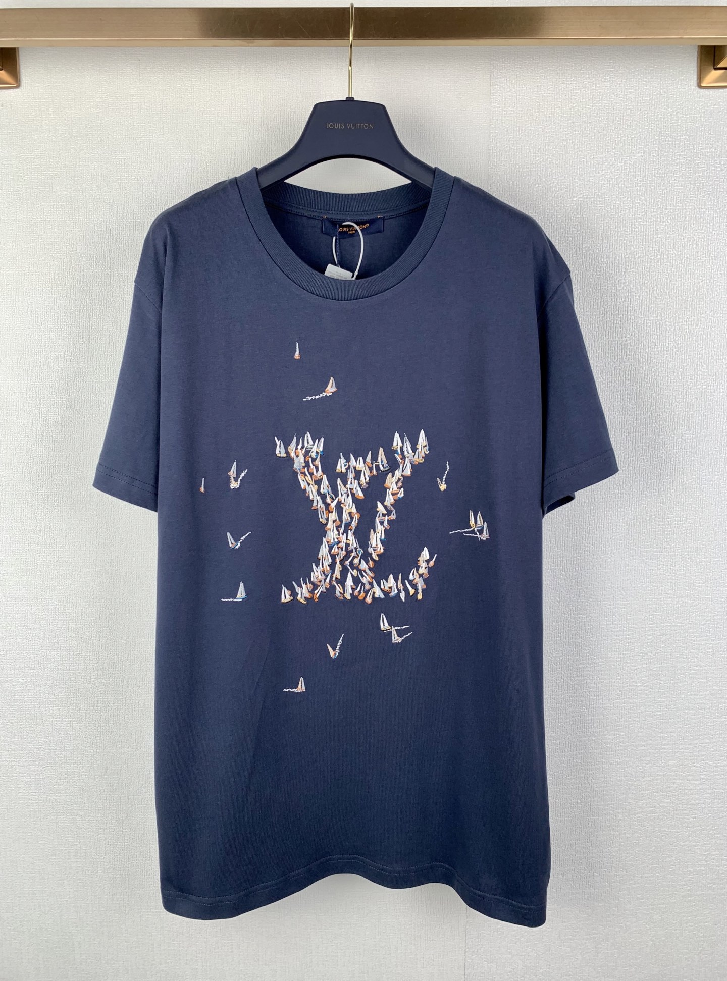 Louis Vuitton LOUIS VUITTON 路易 LV 25SS刺绣帆船棉质短袖T恤