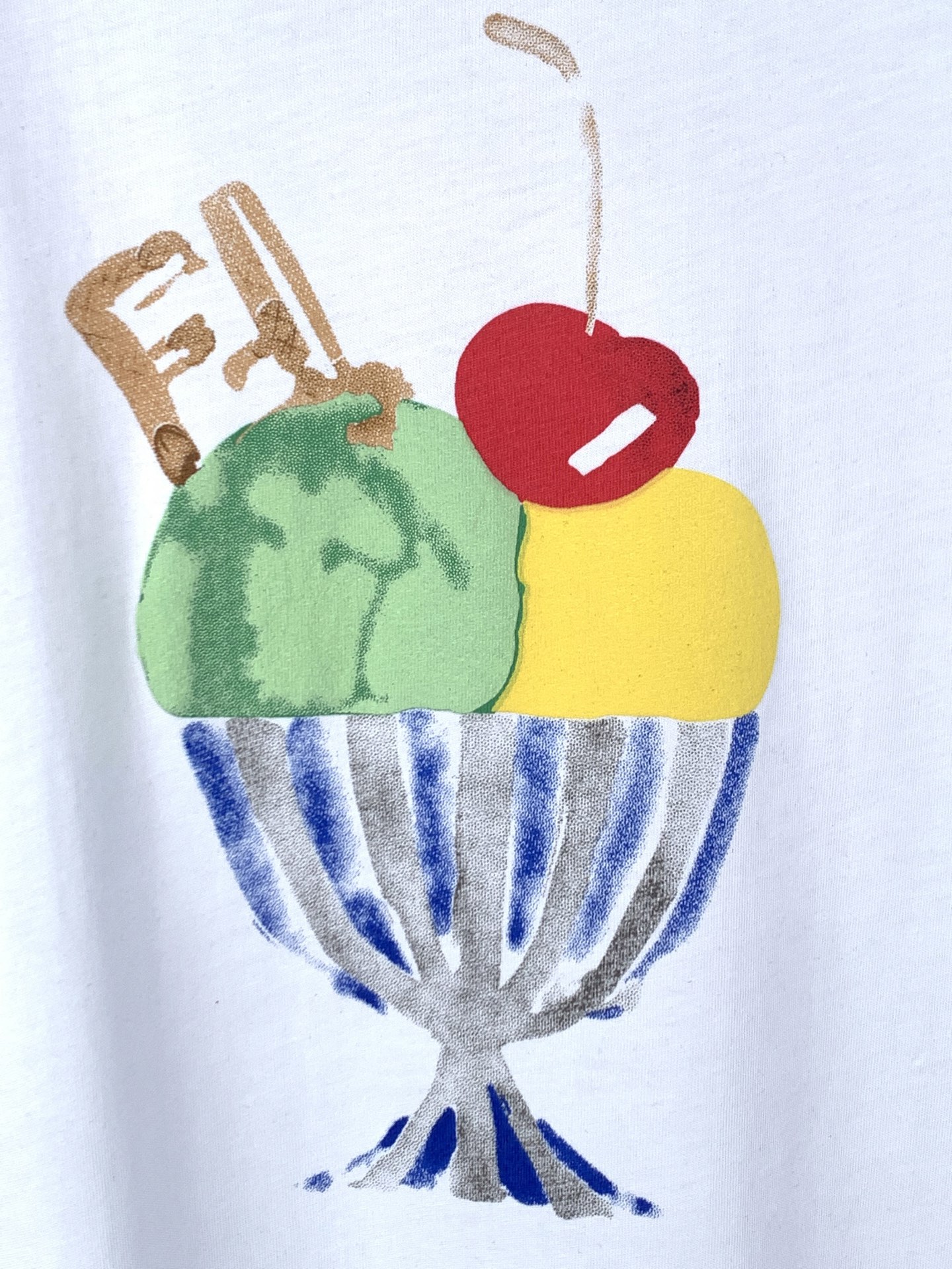 Fendi FENDI/芬迪 夏日冰淇淋发泡印花短袖T恤