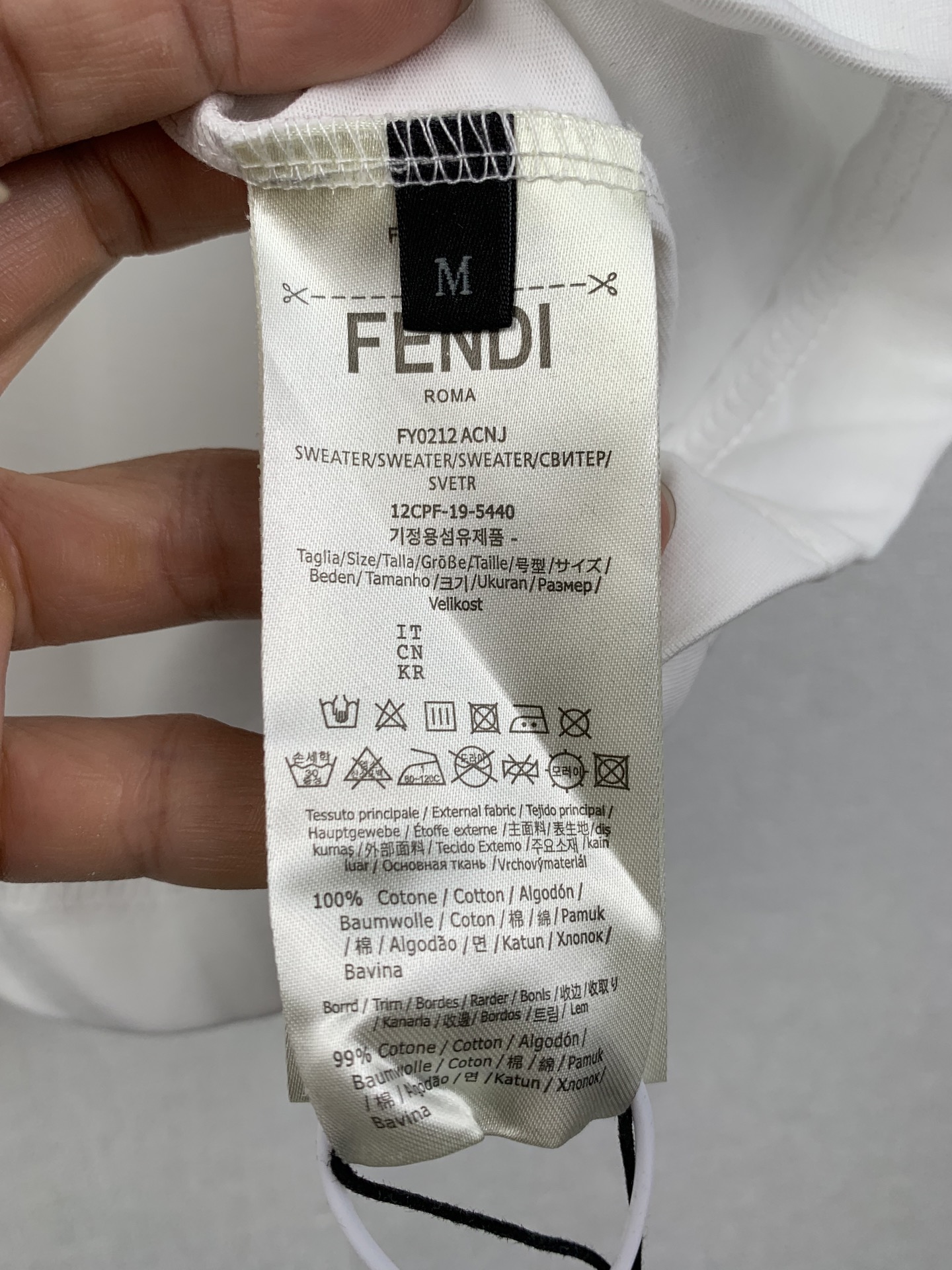 Fendi FENDI/芬迪 夏日冰淇淋发泡印花短袖T恤