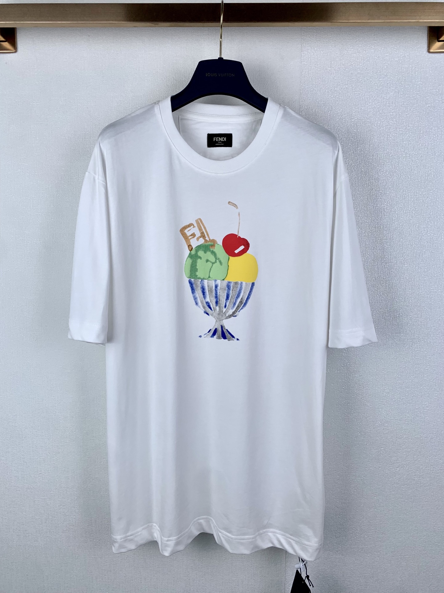 Fendi FENDI/芬迪 夏日冰淇淋发泡印花短袖T恤