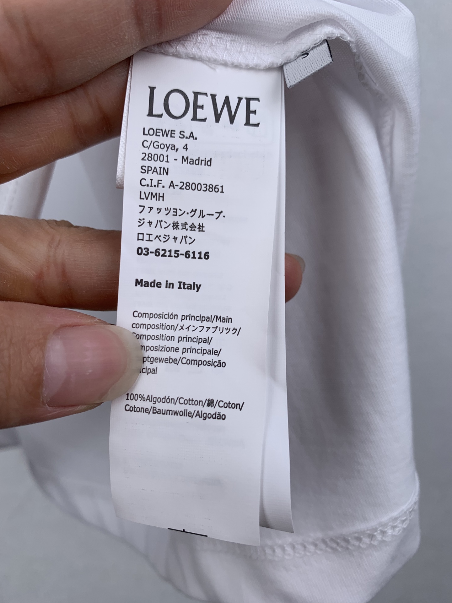 Loewe LOEWE / 罗意威洋蓟Anagram刺绣短袖T恤