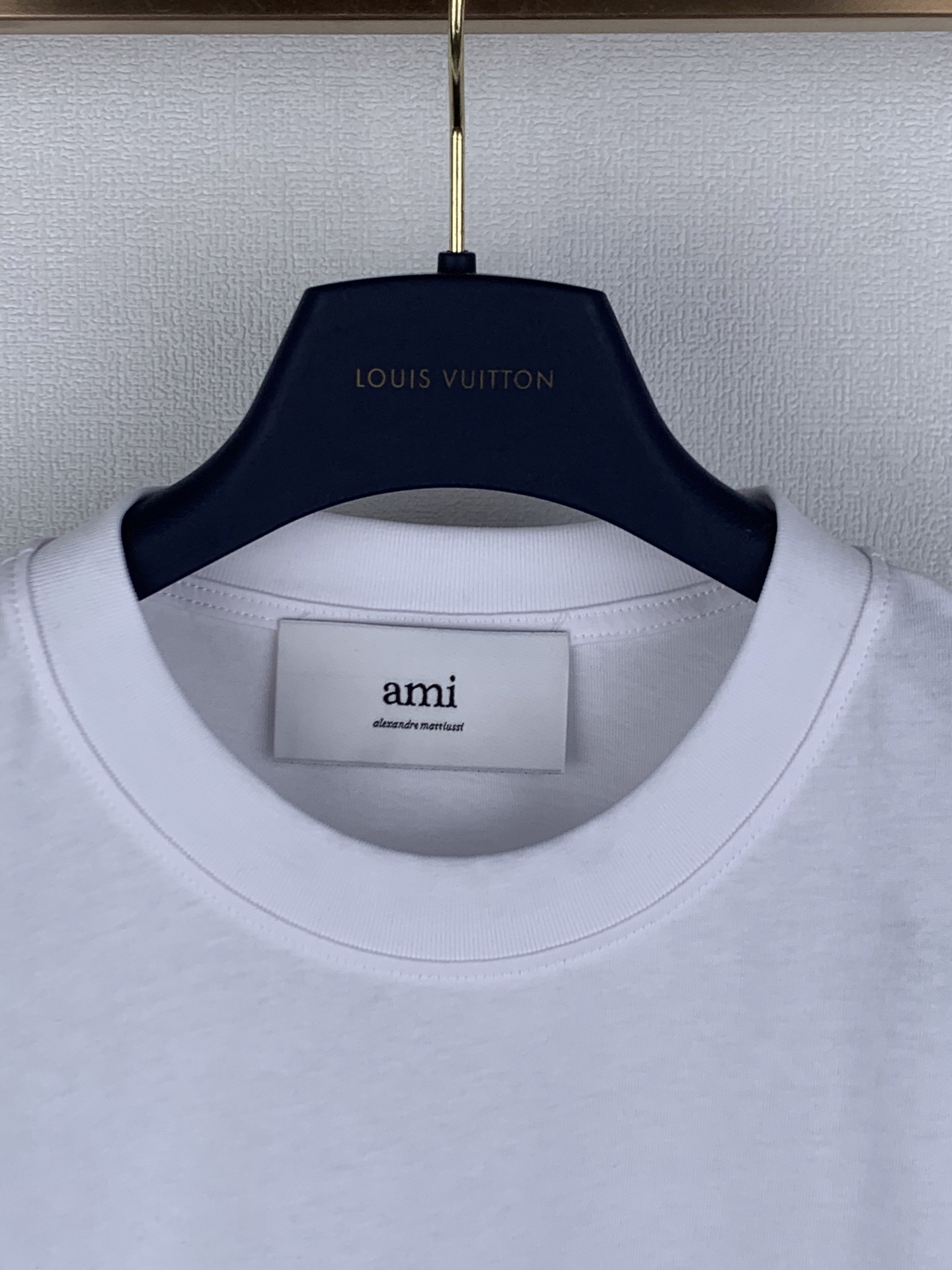 Ami Paris Ami Paris 26SS棉质刺绣ADC针织短袖T恤