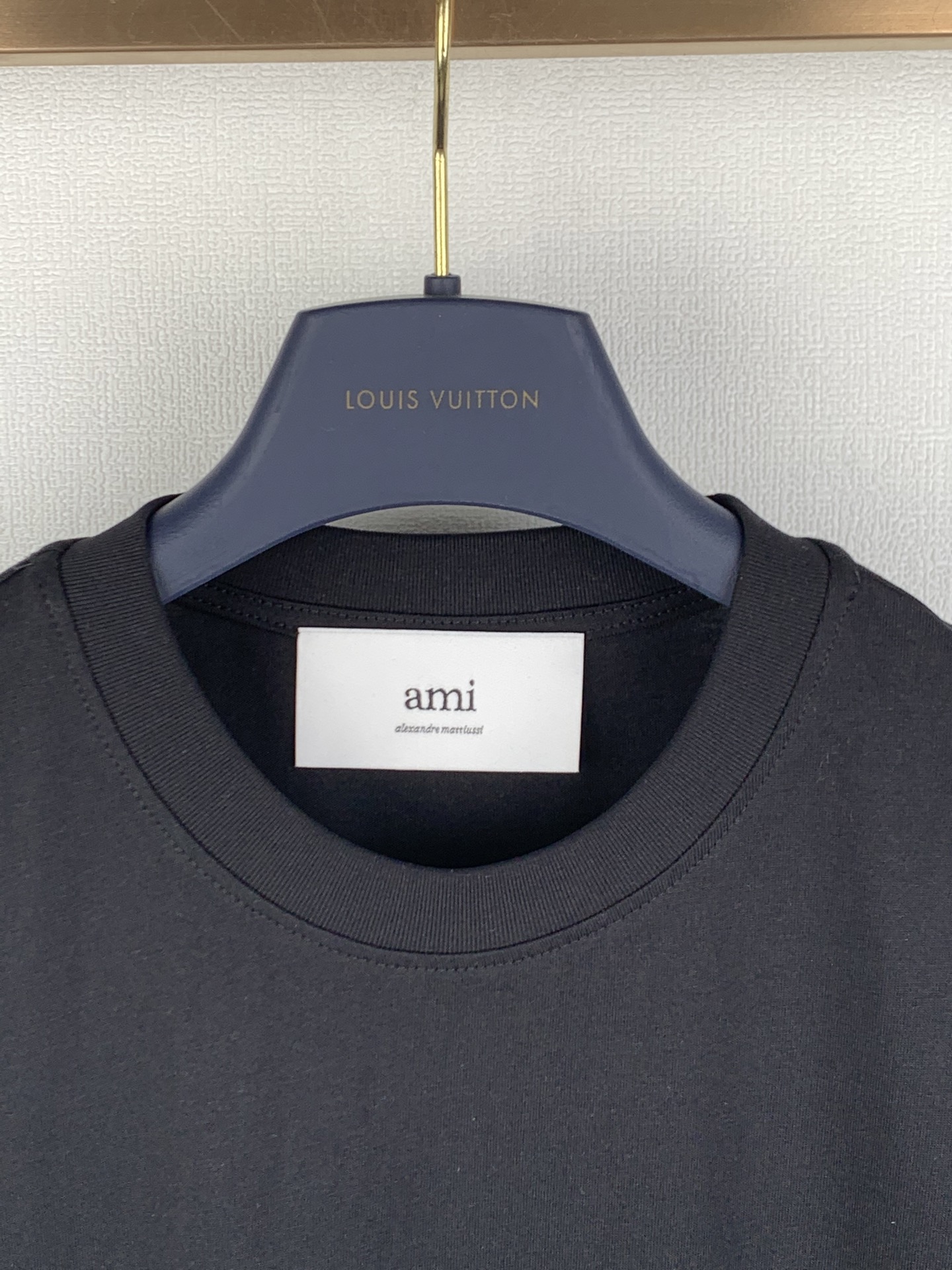 Ami Paris Ami Paris 26SS棉质刺绣ADC针织短袖T恤