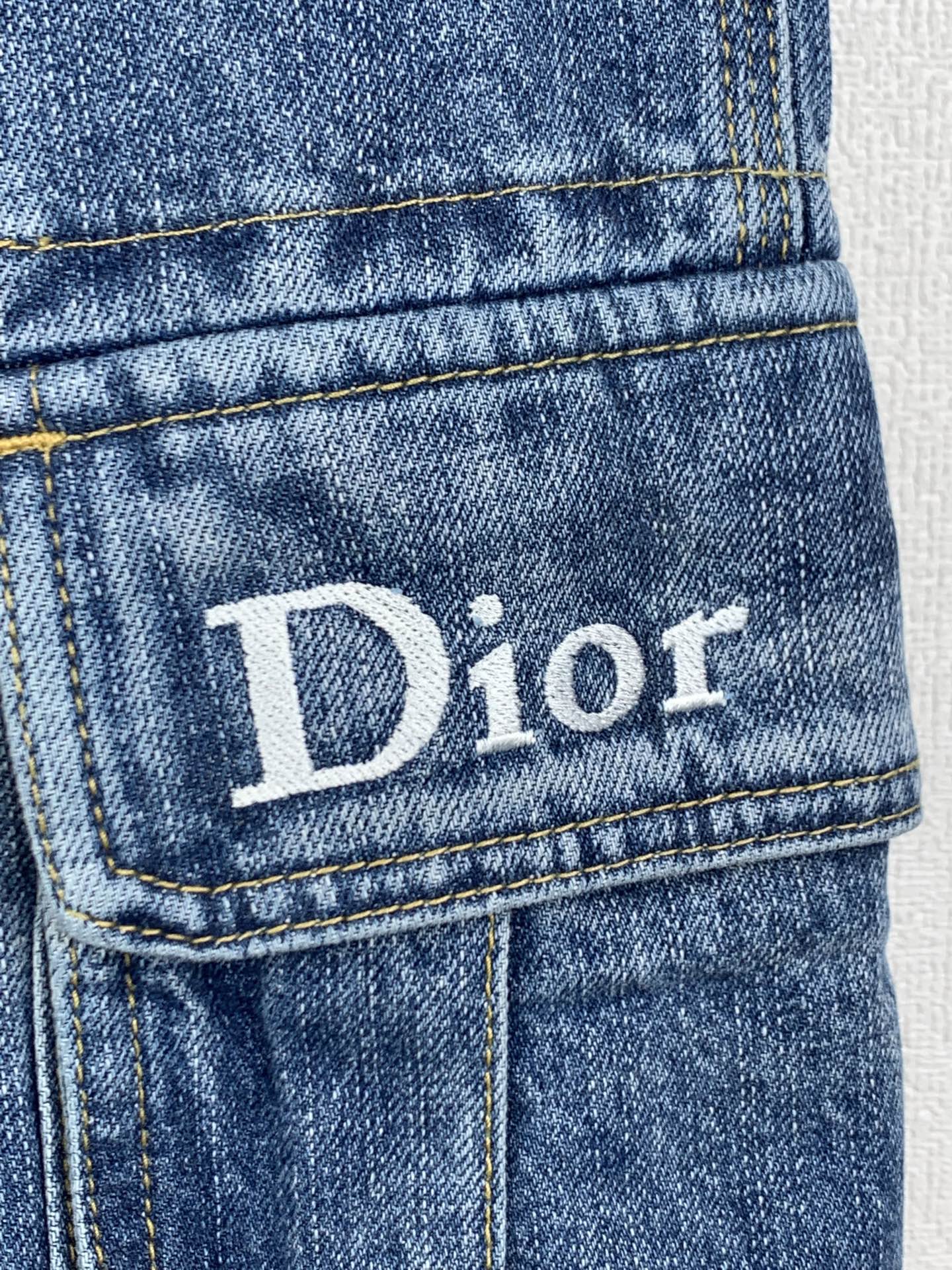Dior Dior/迪奥 口袋刺绣工装牛仔裤长裤