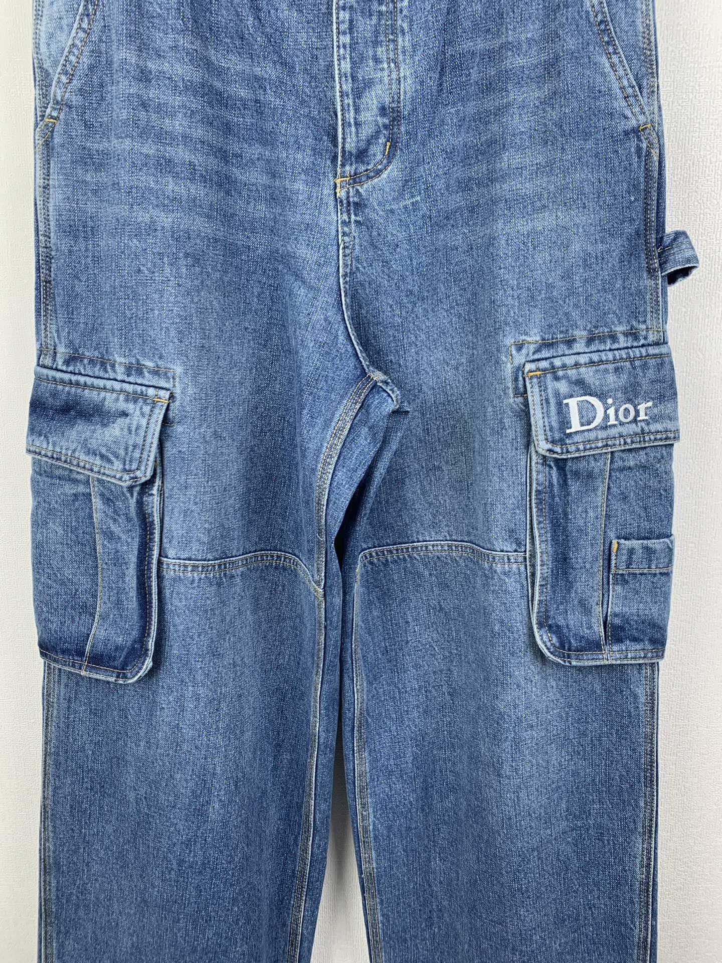 Dior Dior/迪奥 口袋刺绣工装牛仔裤长裤