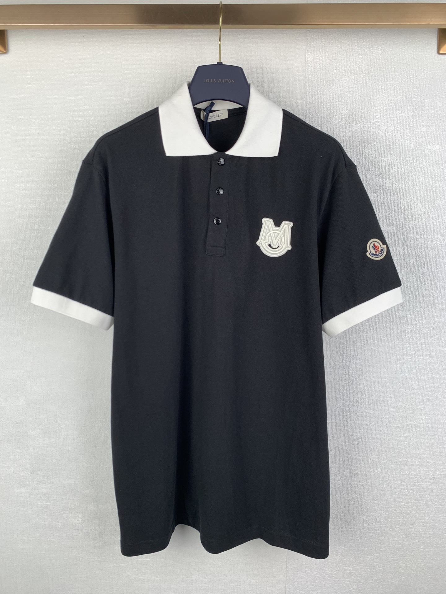Moncler MONCLER 蒙口大徽标字母刺绣短袖POLO衫
