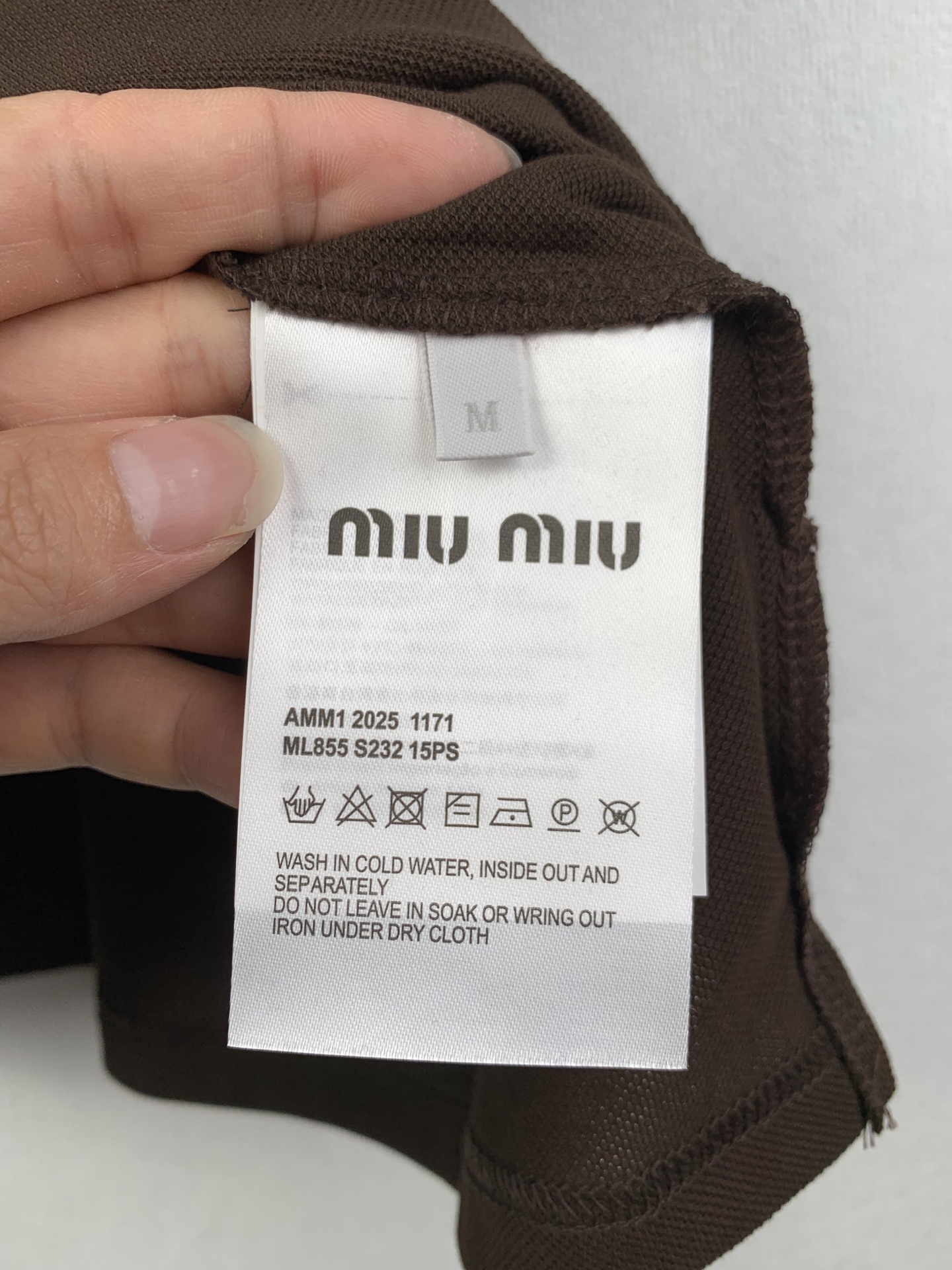 Miu Miu MiuMiu 双层螺纹领刺绣logo短袖POLO衫