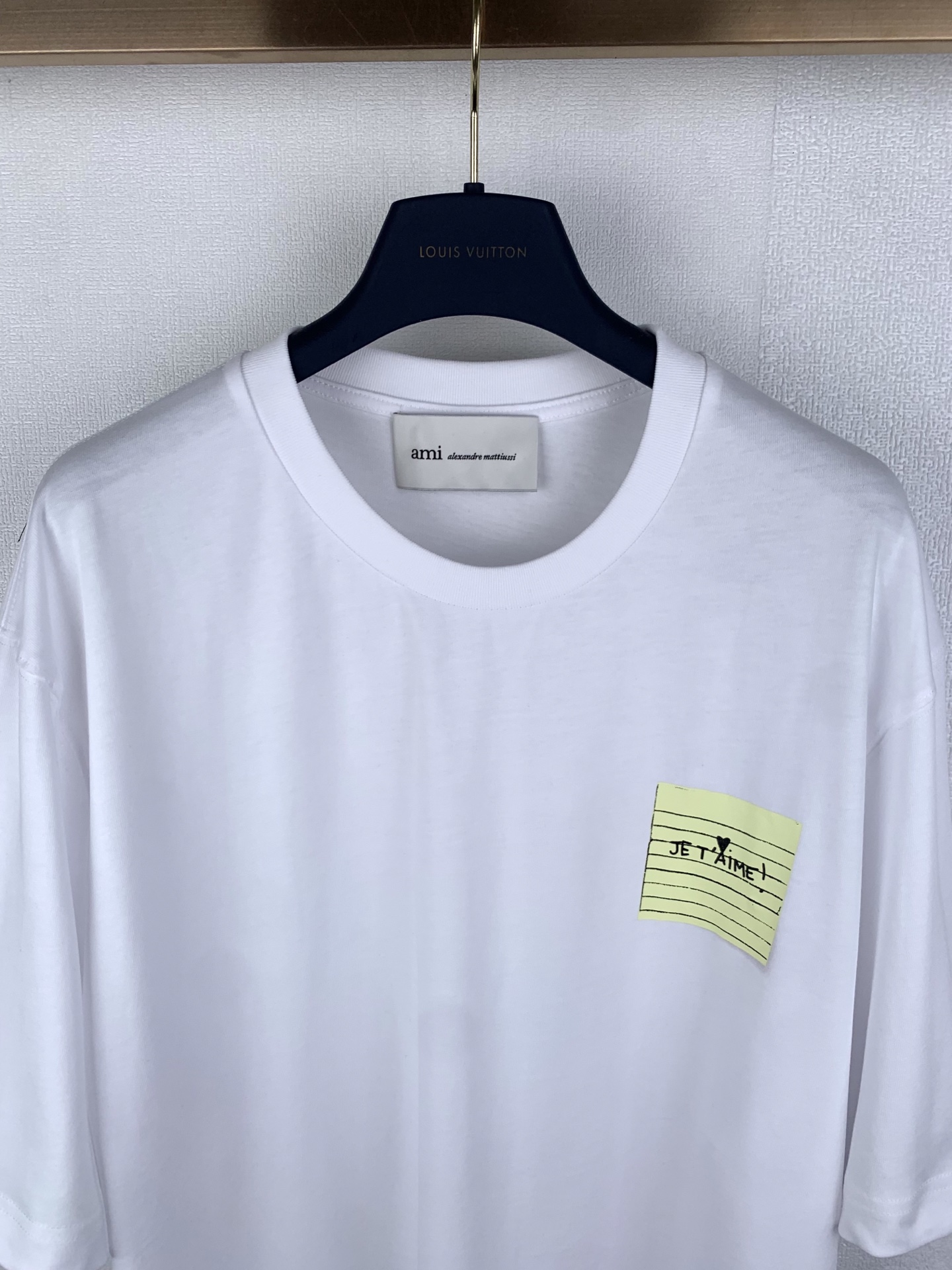 Ami Paris Ami Paris 26SS便签标识刺绣ADC箱型短袖T恤