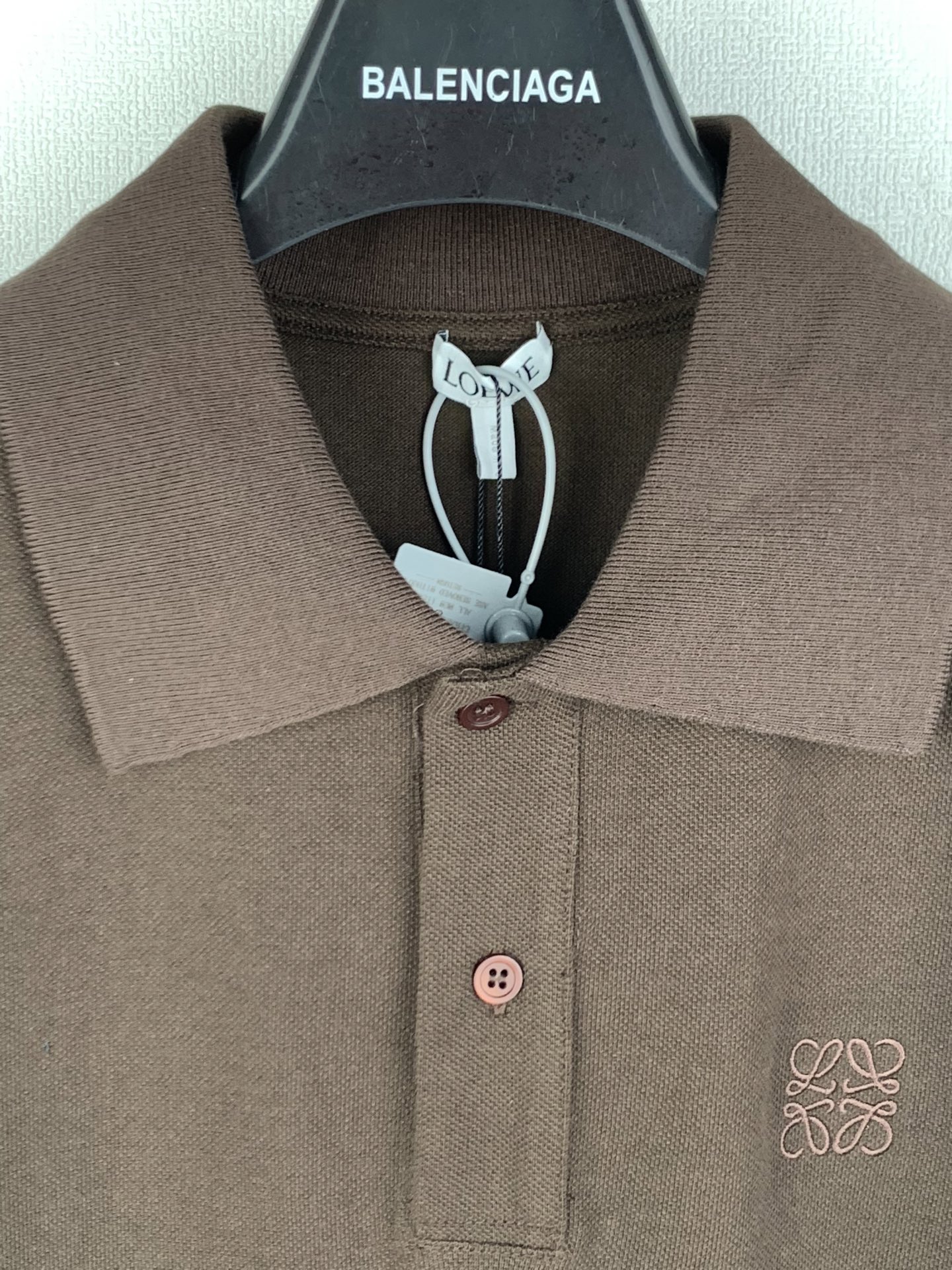 Loewe LOEWE 罗意威 26SS棉质刺绣徽标纽扣Polo衫