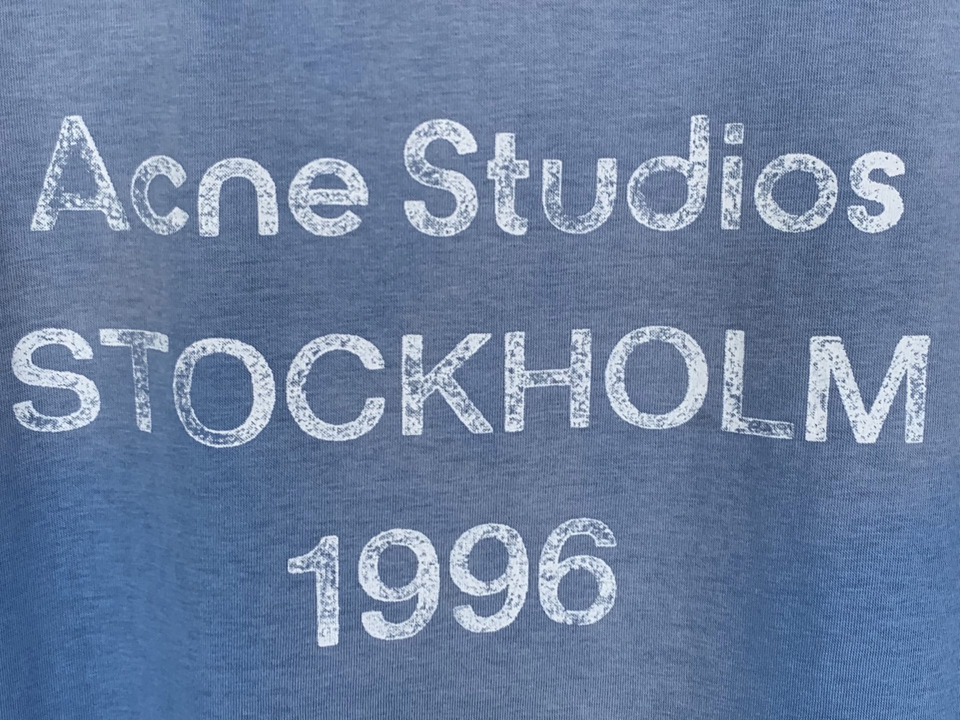 Acne Studios ACNE Studios 喷绘做旧徽标印花短袖T恤