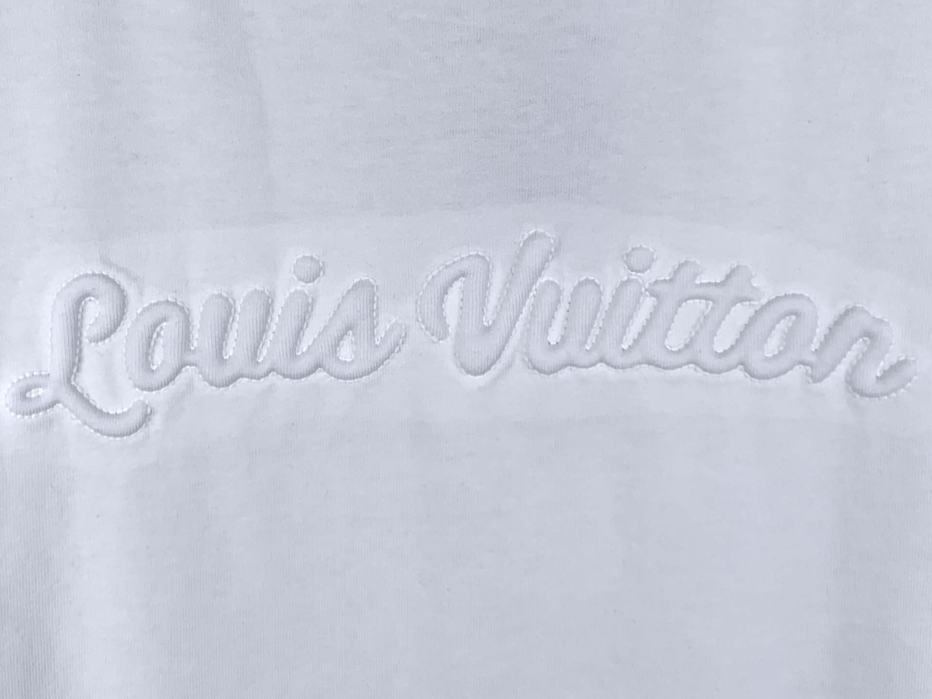 Louis Vuitton LOUIS VUITTON 路易 LV 标识刺绣短袖T恤